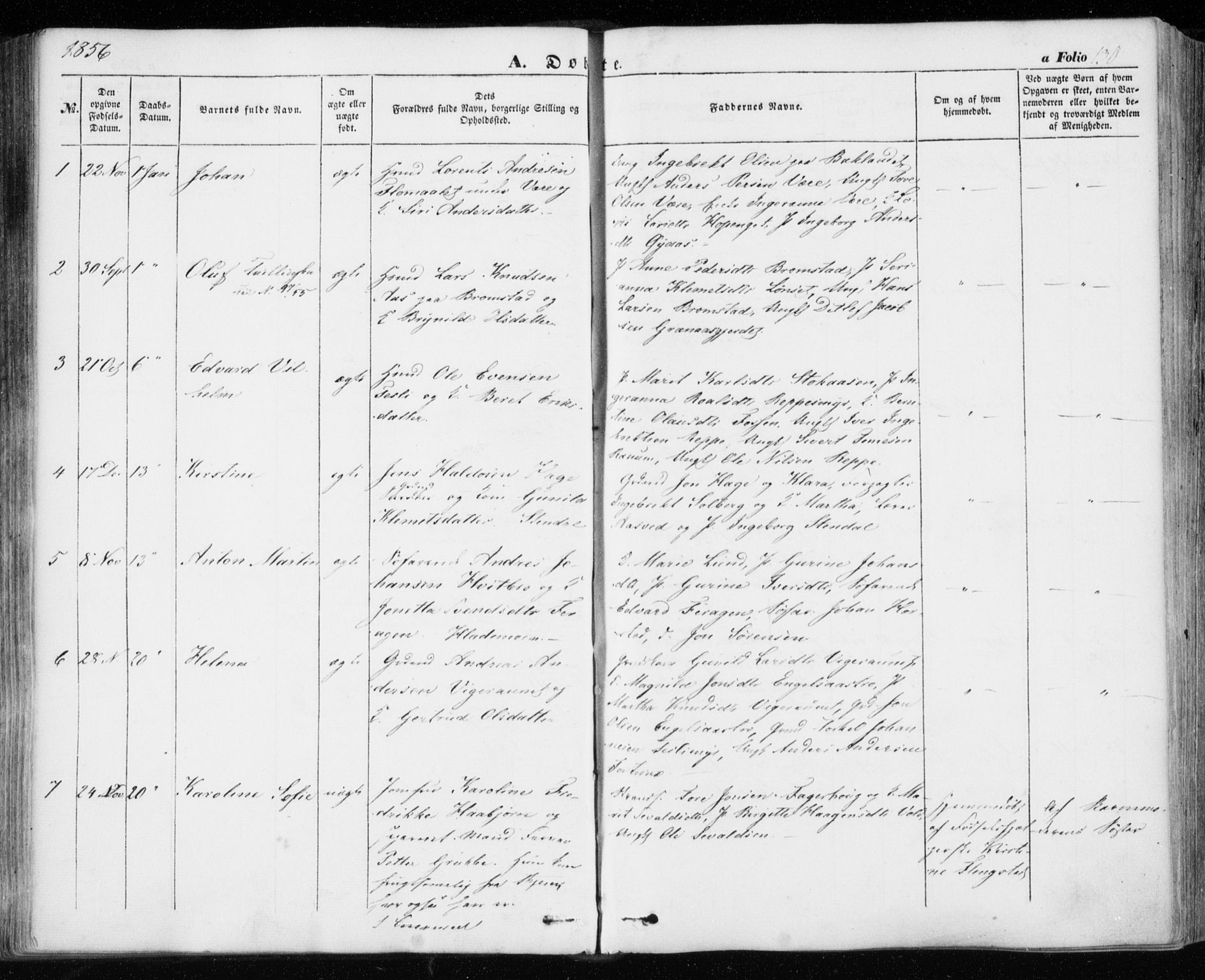 Ministerialprotokoller, klokkerbøker og fødselsregistre - Sør-Trøndelag, SAT/A-1456/606/L0291: Parish register (official) no. 606A06, 1848-1856, p. 130