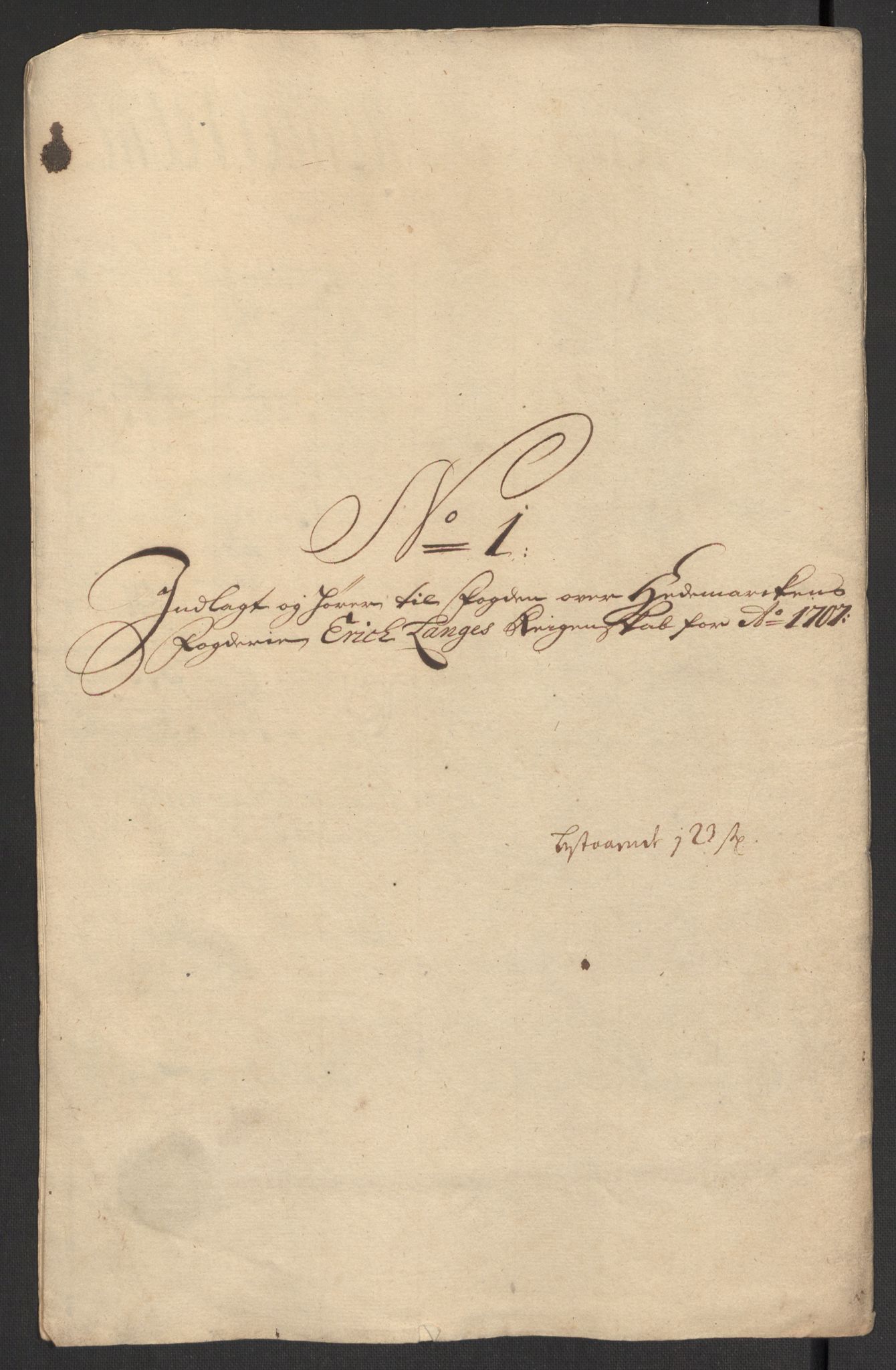 Rentekammeret inntil 1814, Reviderte regnskaper, Fogderegnskap, AV/RA-EA-4092/R16/L1043: Fogderegnskap Hedmark, 1706-1707, p. 320