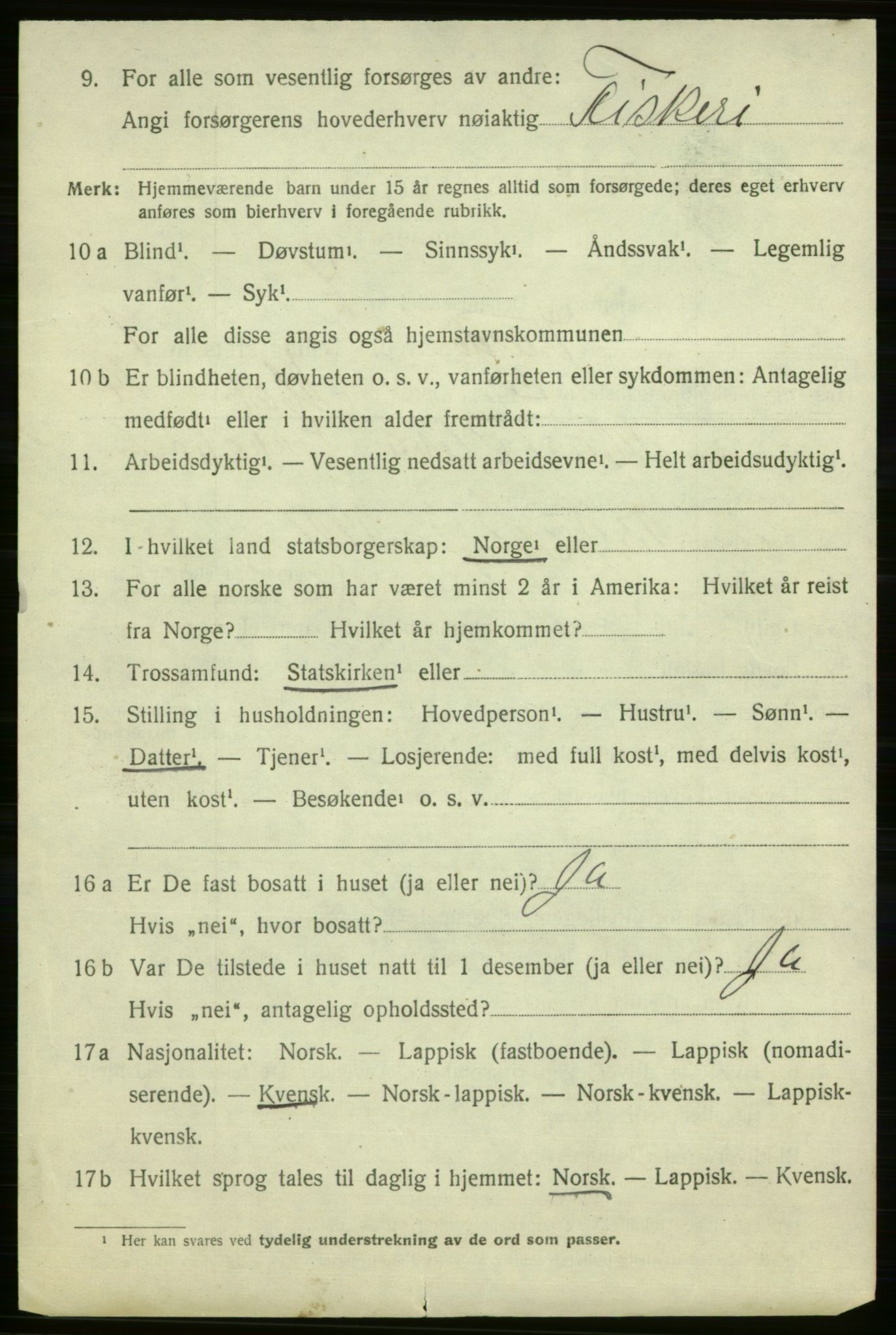 SATØ, 1920 census for Vardø rural district, 1920, p. 779