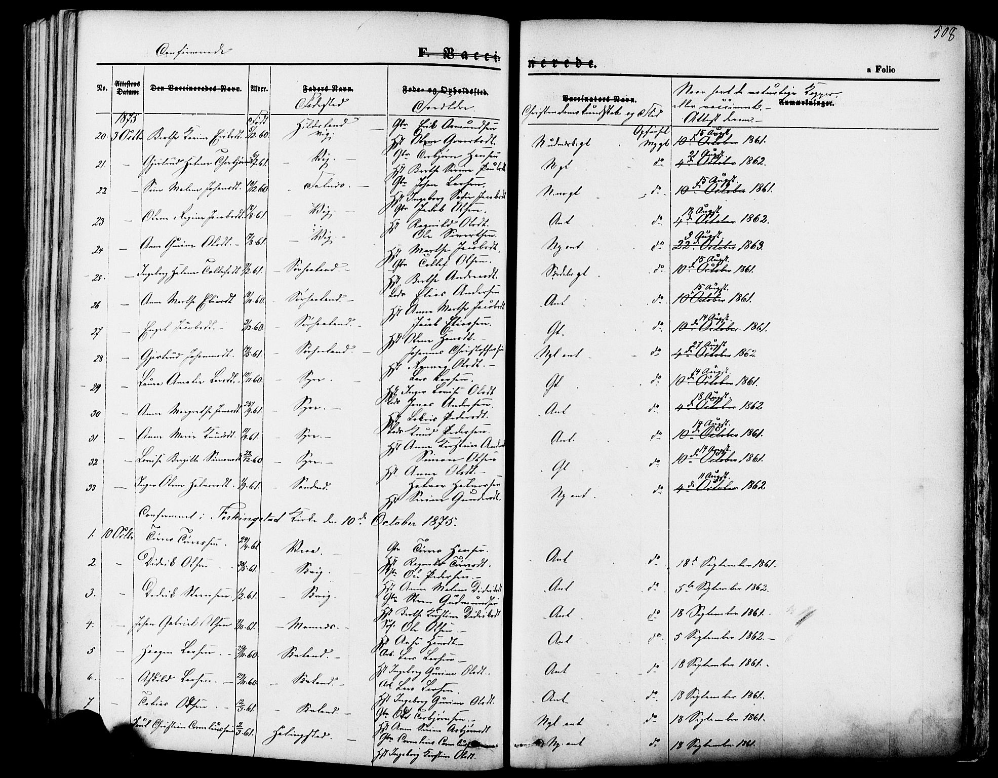 Skudenes sokneprestkontor, SAST/A -101849/H/Ha/Haa/L0006: Parish register (official) no. A 4, 1864-1881, p. 508