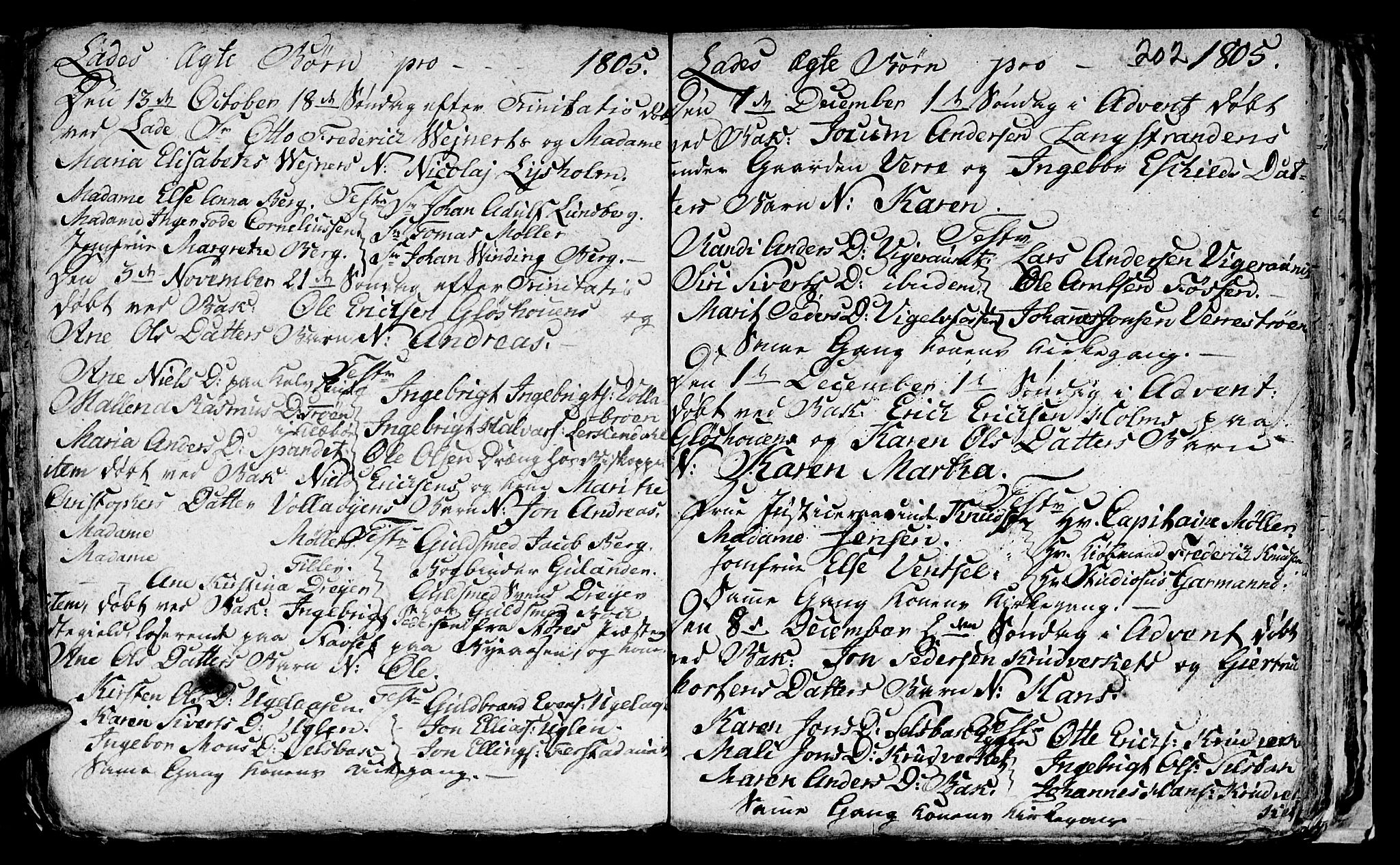 Ministerialprotokoller, klokkerbøker og fødselsregistre - Sør-Trøndelag, AV/SAT-A-1456/606/L0305: Parish register (copy) no. 606C01, 1757-1819, p. 202