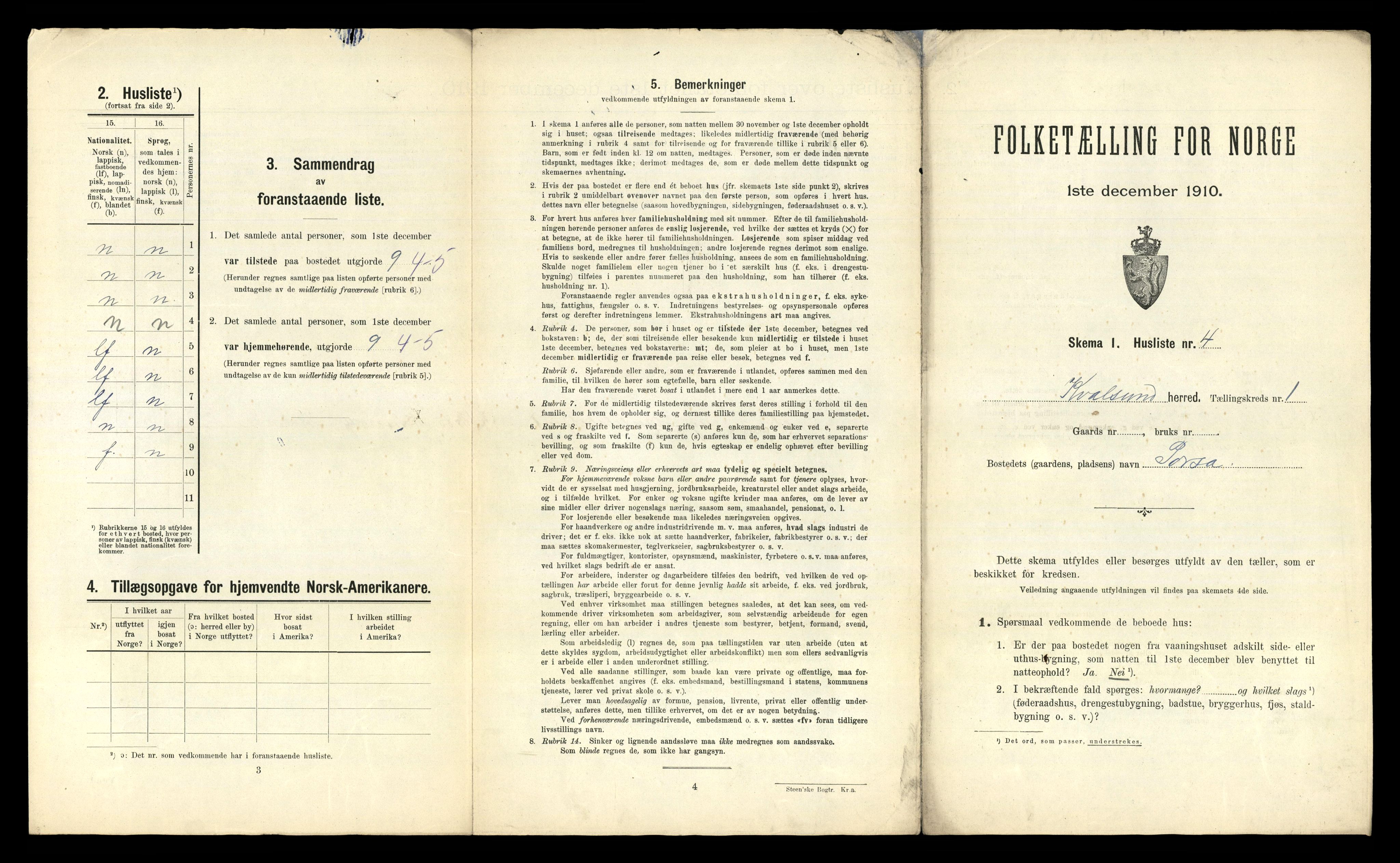 RA, 1910 census for Kvalsund, 1910, p. 29