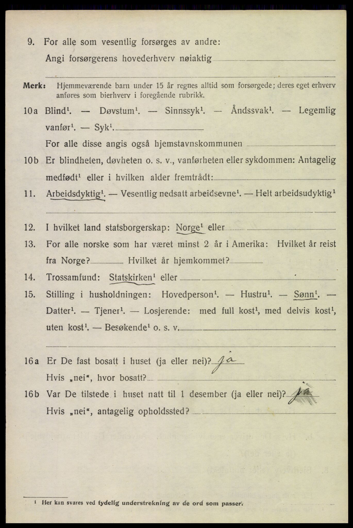 SAH, 1920 census for Romedal, 1920, p. 11218