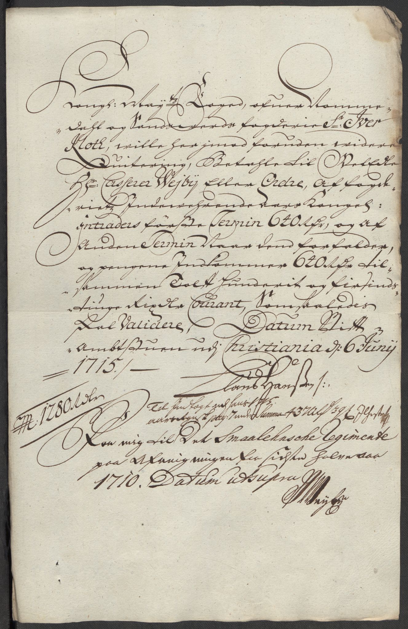 Rentekammeret inntil 1814, Reviderte regnskaper, Fogderegnskap, AV/RA-EA-4092/R24/L1591: Fogderegnskap Numedal og Sandsvær, 1715, p. 358