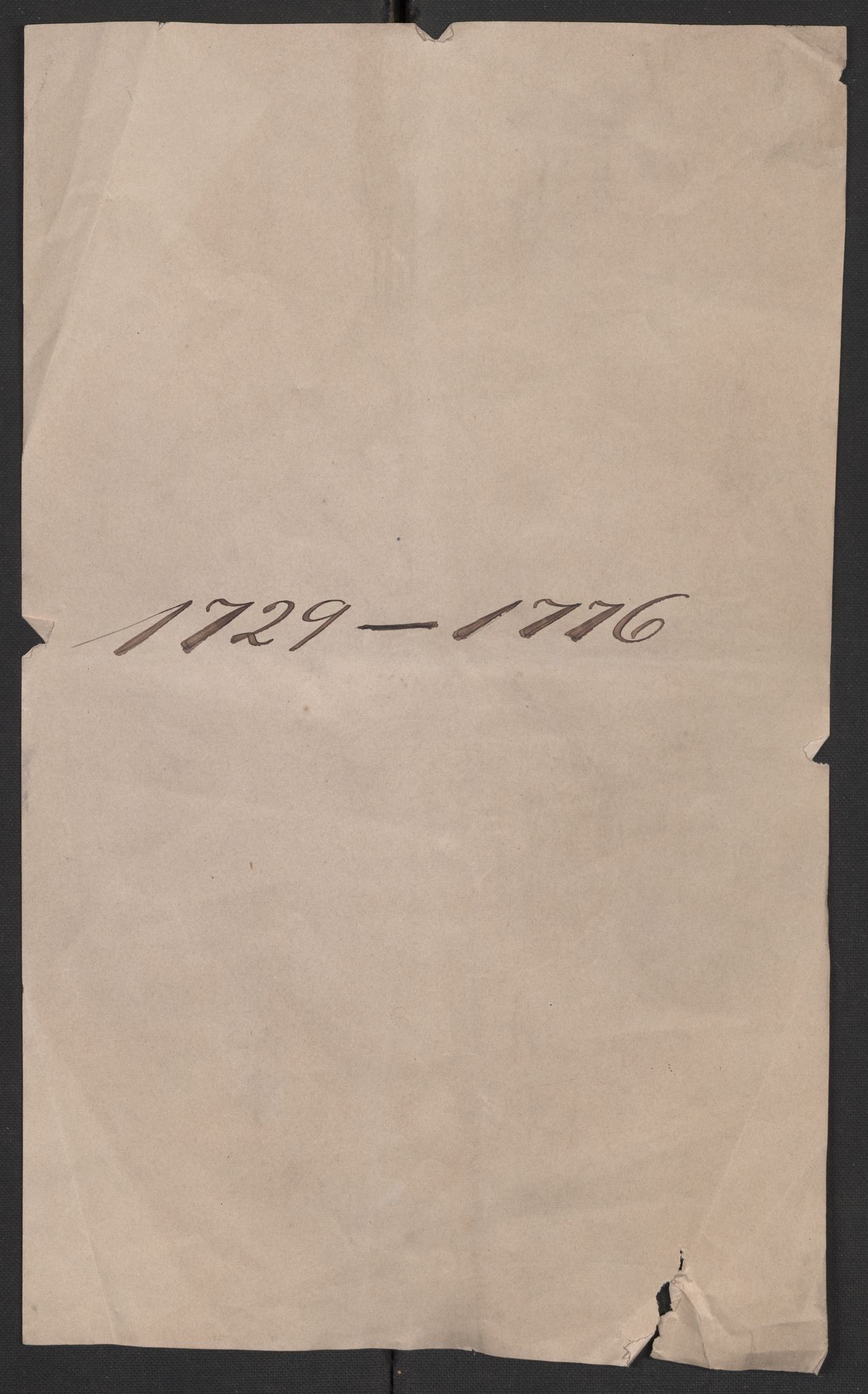 Oslo politidistrikt, SAO/A-10085/D/Da/L0001: Innkomne brev, pro memoria m.v., 1729-1779, p. 1
