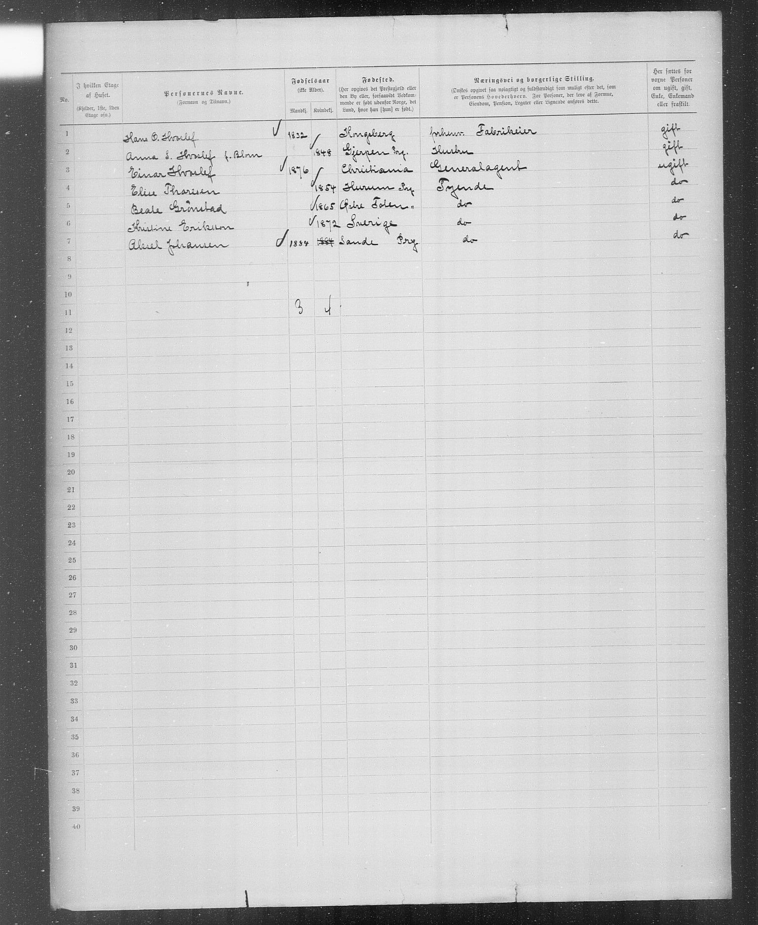 OBA, Municipal Census 1899 for Kristiania, 1899, p. 4400