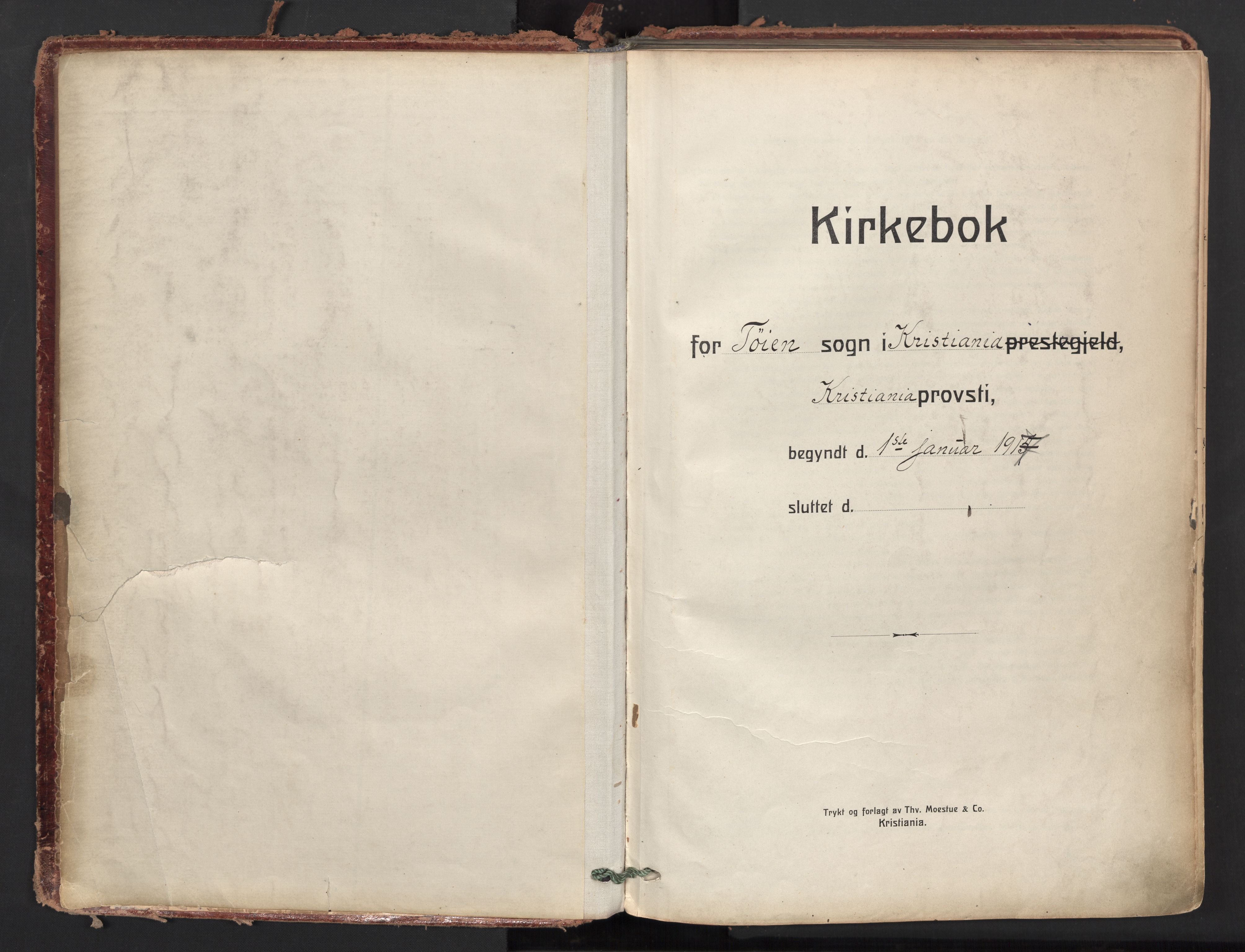 Tøyen prestekontor Kirkebøker, AV/SAO-A-10167a/F/Fa/L0004: Parish register (official) no. I 4, 1917-1931