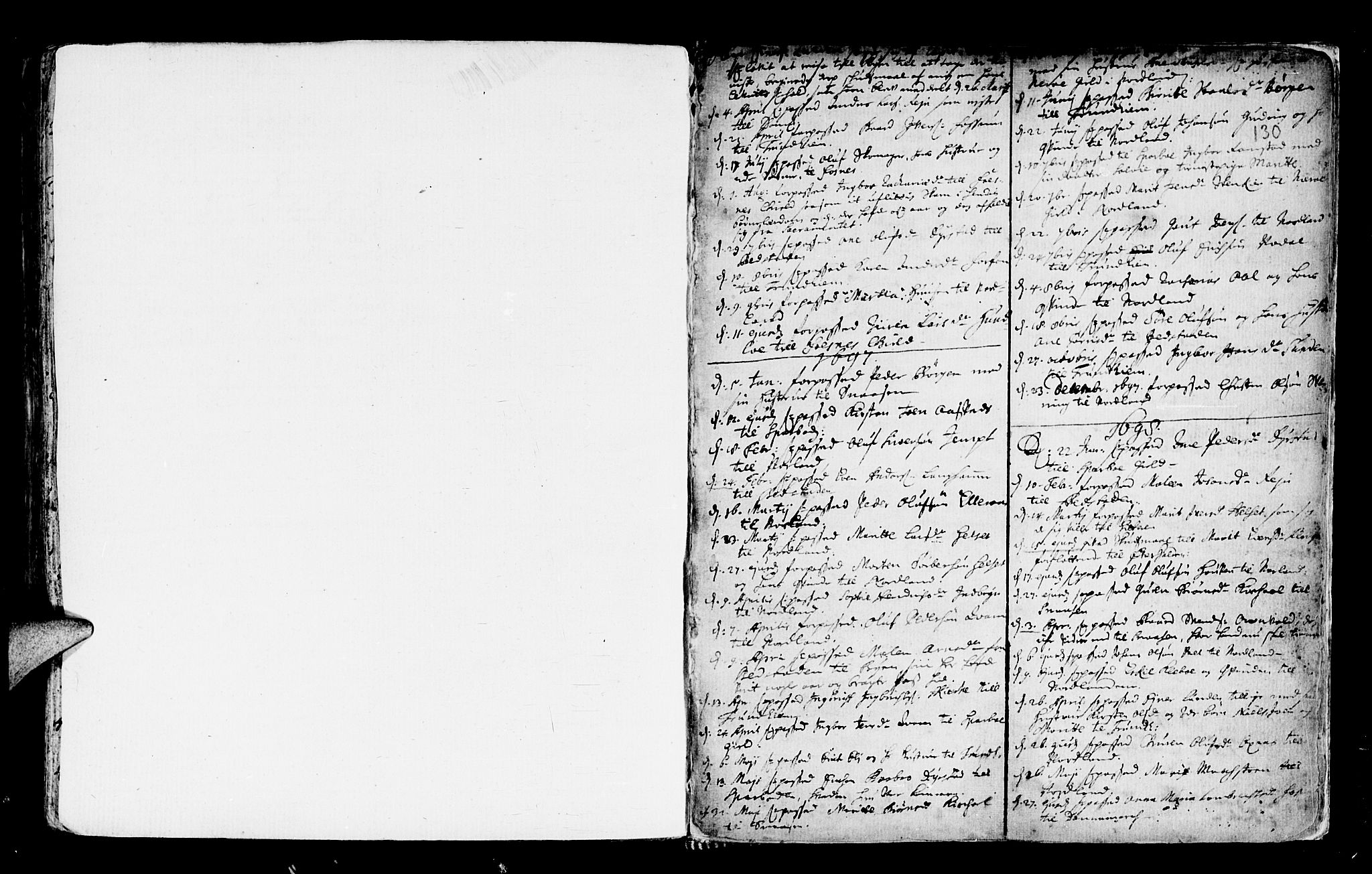 Ministerialprotokoller, klokkerbøker og fødselsregistre - Nord-Trøndelag, SAT/A-1458/746/L0439: Parish register (official) no. 746A01, 1688-1759, p. 130