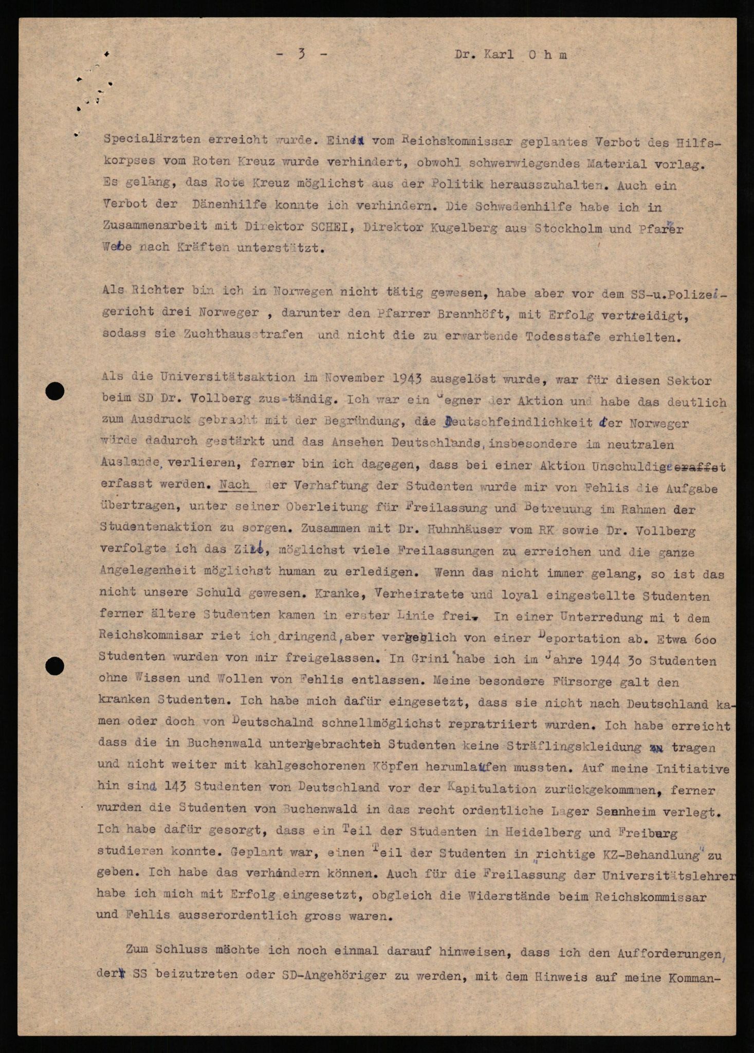 Forsvaret, Forsvarets overkommando II, RA/RAFA-3915/D/Db/L0024: CI Questionaires. Tyske okkupasjonsstyrker i Norge. Tyskere., 1945-1946, p. 497