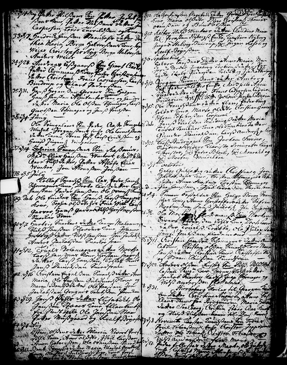 Skien kirkebøker, SAKO/A-302/F/Fa/L0002: Parish register (official) no. 2, 1716-1757, p. 133