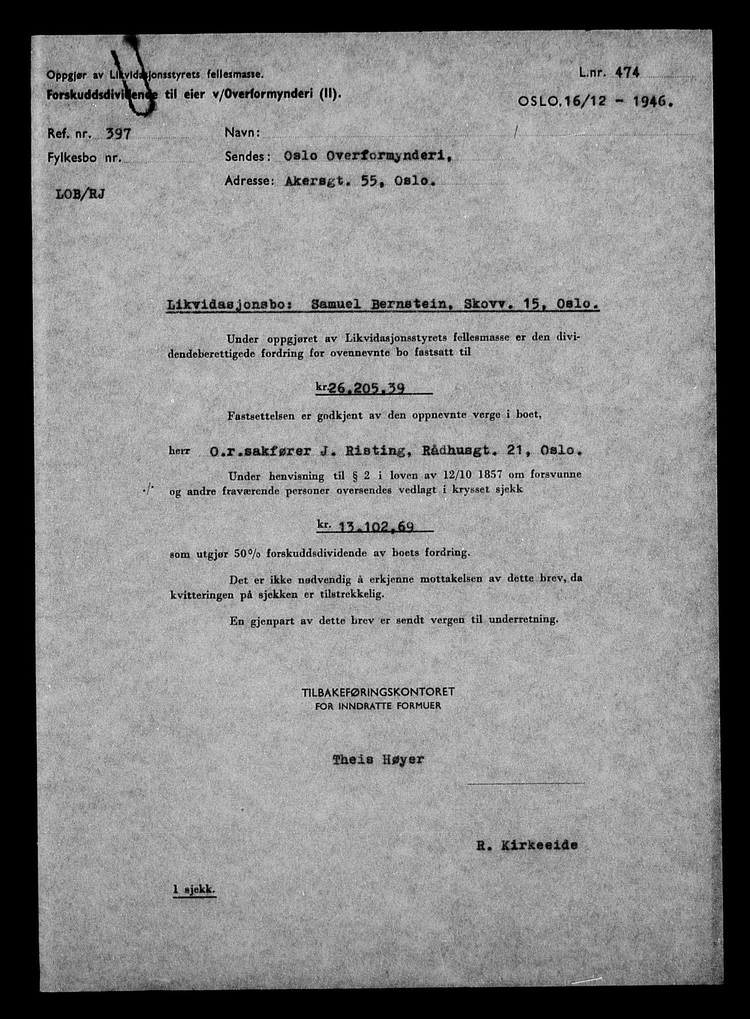 Justisdepartementet, Tilbakeføringskontoret for inndratte formuer, RA/S-1564/H/Hc/Hcc/L0923: --, 1945-1947, p. 590