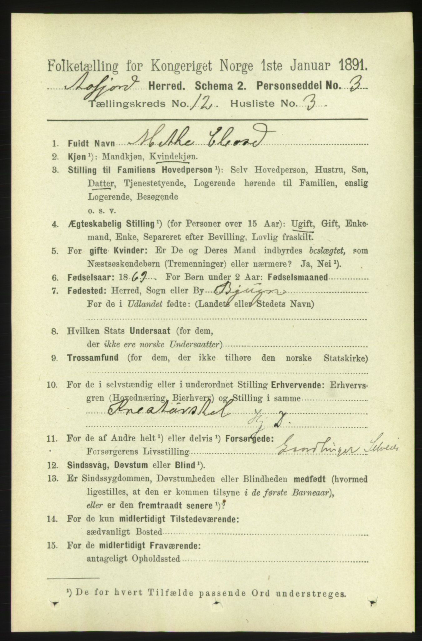 RA, 1891 census for 1630 Åfjord, 1891, p. 3759