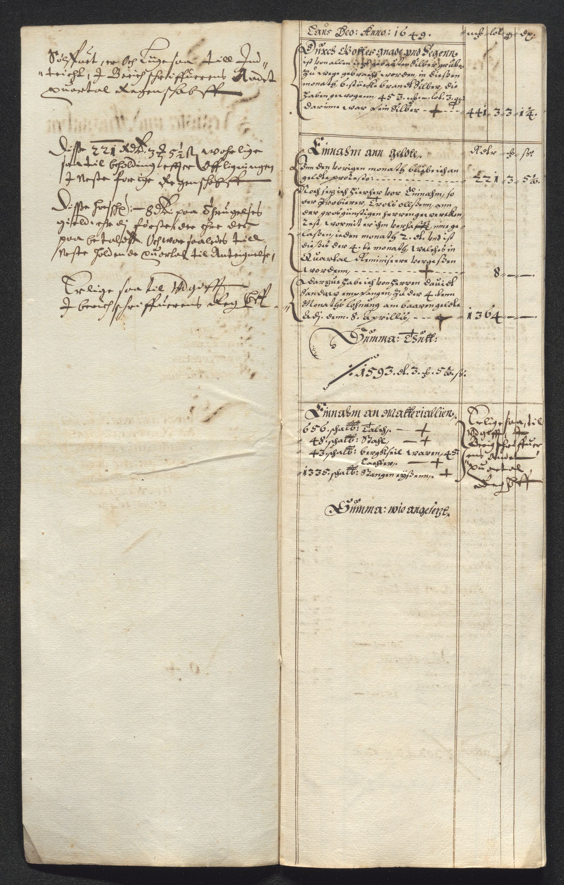 Kongsberg Sølvverk 1623-1816, AV/SAKO-EA-3135/001/D/Dc/Dcd/L0023: Utgiftsregnskap for gruver m.m., 1649, p. 454