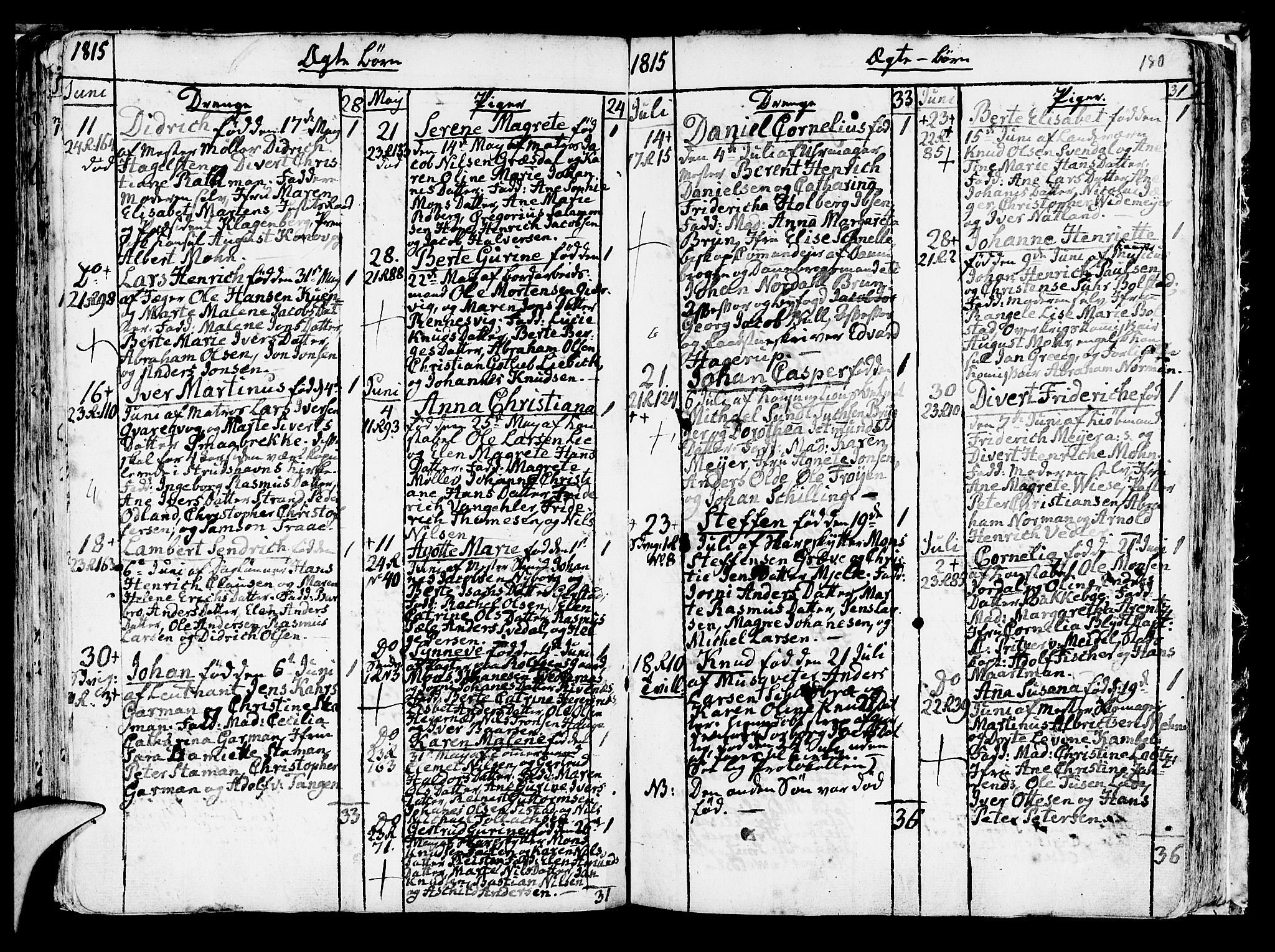 Korskirken sokneprestembete, SAB/A-76101/H/Haa/L0006: Parish register (official) no. A 6, 1790-1820, p. 180