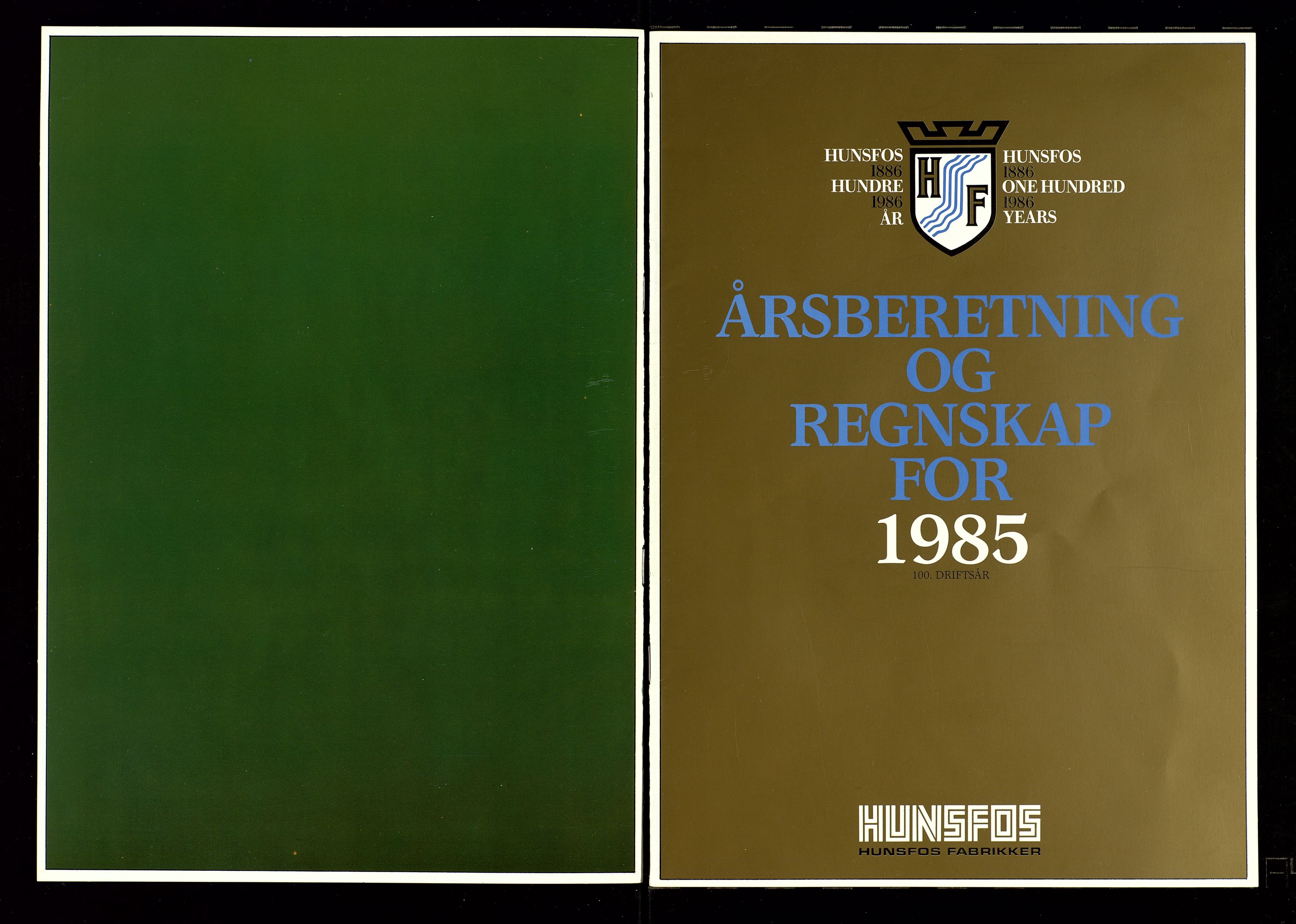 Hunsfos fabrikker, AV/SAK-D/1440/01/L0001/0003: Vedtekter, anmeldelser og årsberetninger / Årsberetninger og regnskap, 1918-1989, p. 474