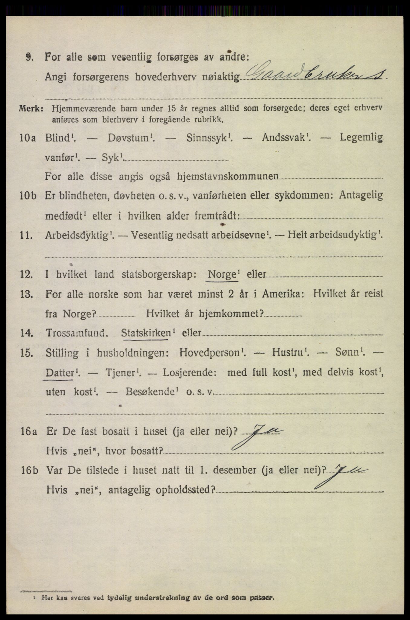 SAH, 1920 census for Østre Gausdal, 1920, p. 5843