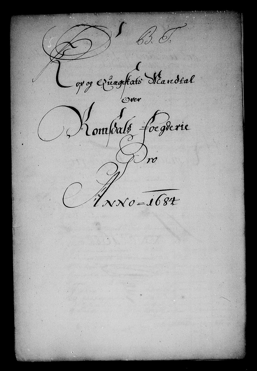 Rentekammeret inntil 1814, Reviderte regnskaper, Stiftamtstueregnskaper, Trondheim stiftamt og Nordland amt, RA/EA-6044/R/Rg/L0076: Trondheim stiftamt og Nordland amt, 1684