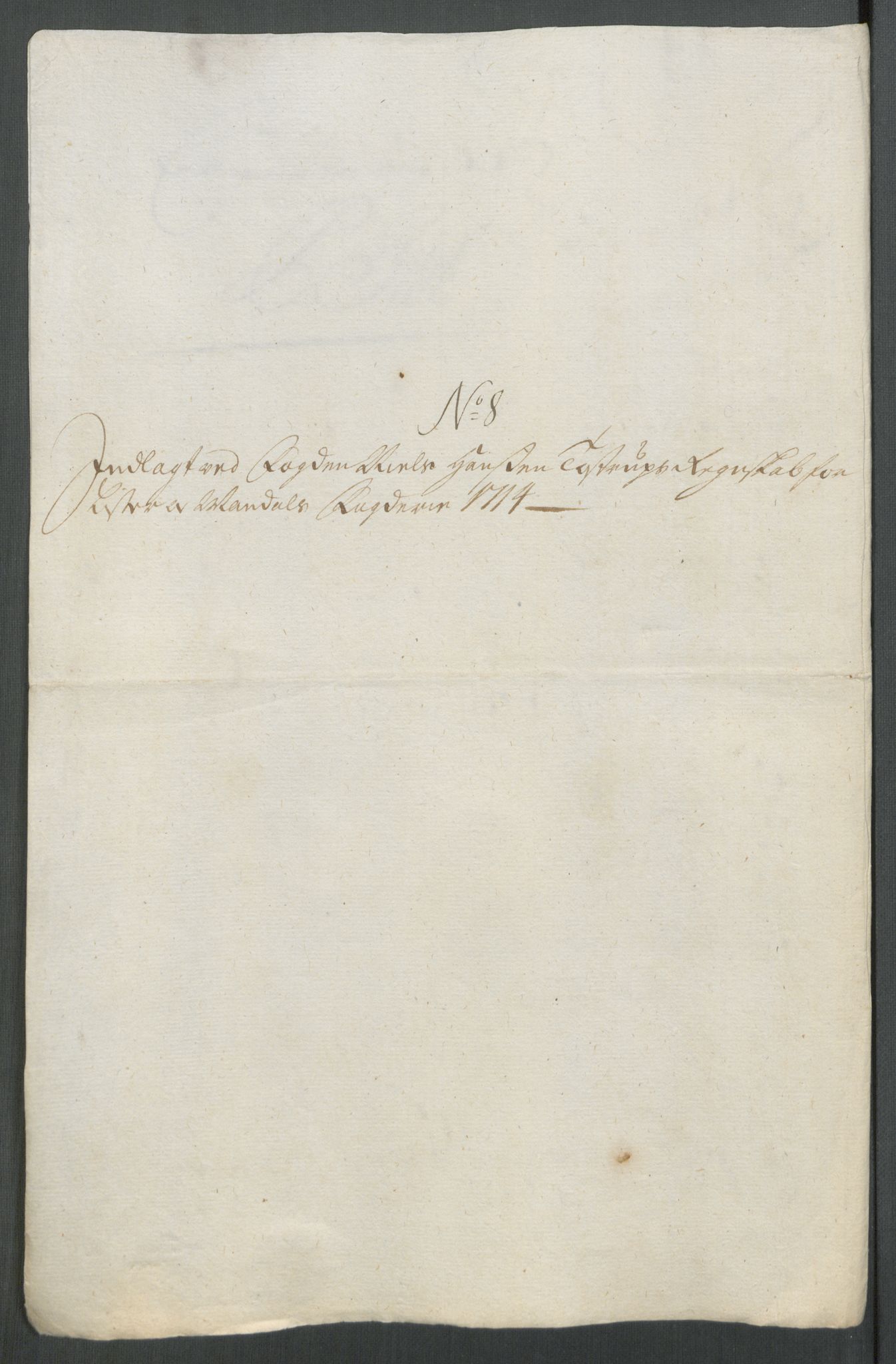 Rentekammeret inntil 1814, Reviderte regnskaper, Fogderegnskap, AV/RA-EA-4092/R43/L2558: Fogderegnskap Lista og Mandal, 1714, p. 69