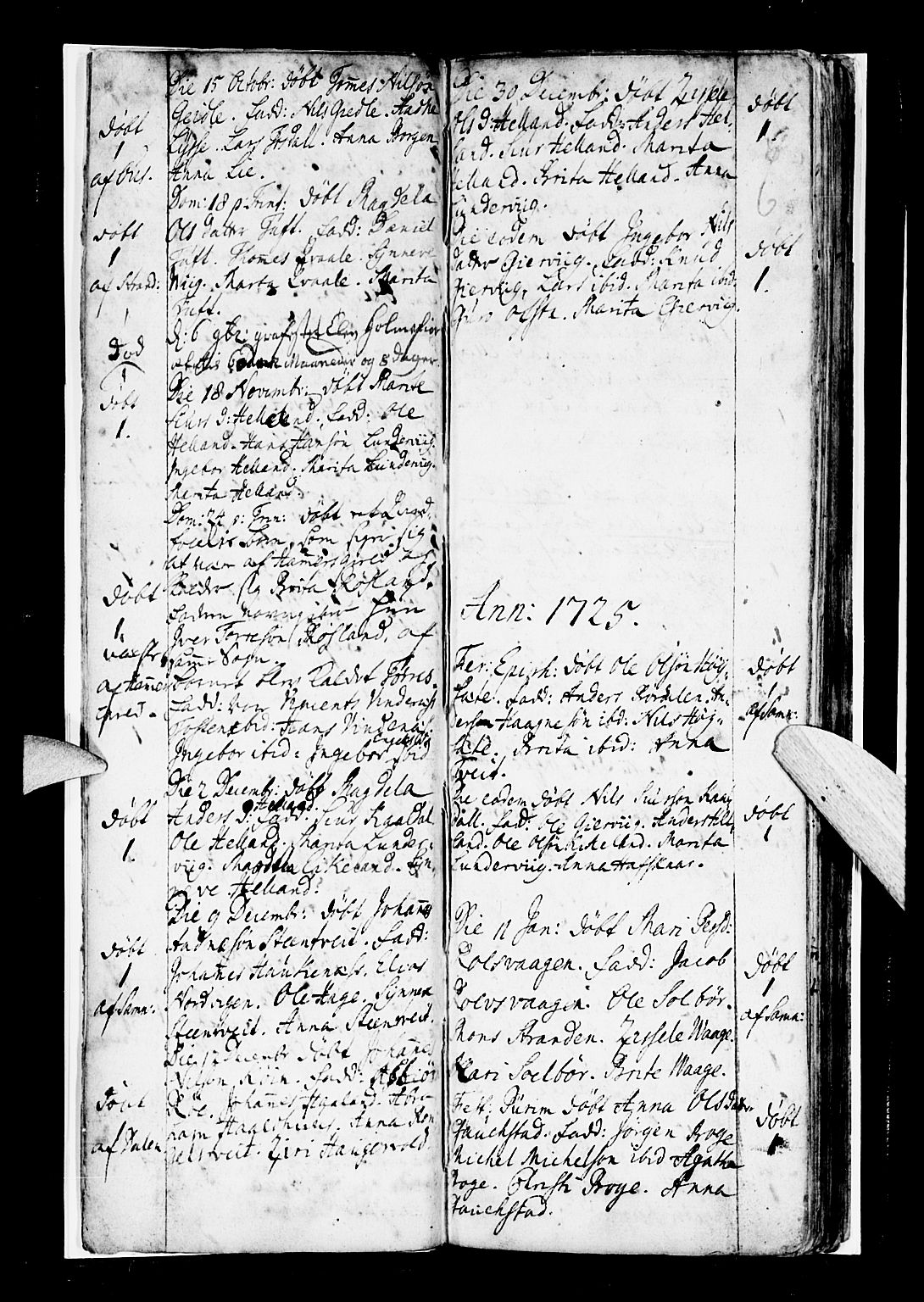 Os sokneprestembete, SAB/A-99929: Parish register (official) no. A 7, 1723-1760, p. 6