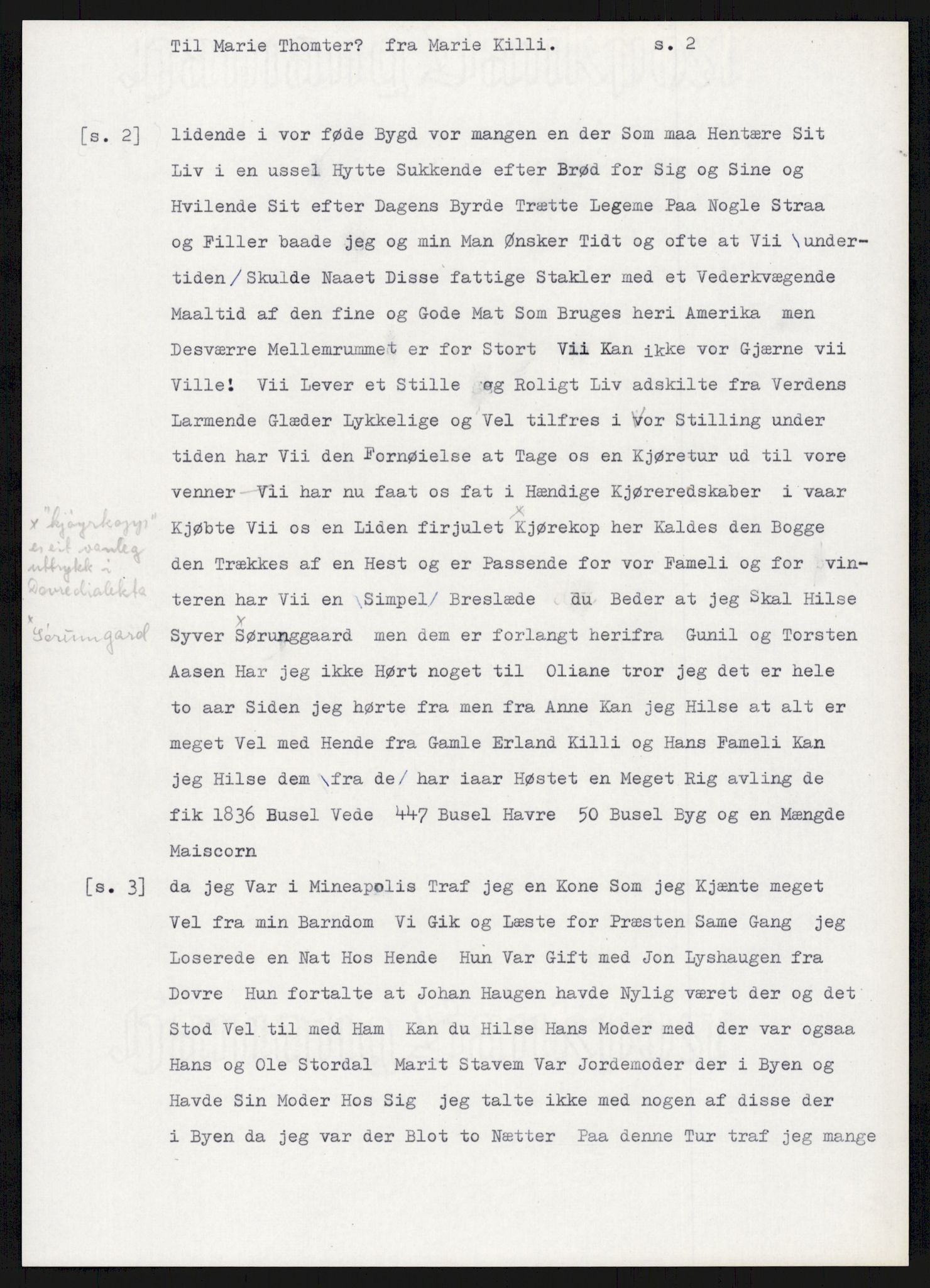 Samlinger til kildeutgivelse, Amerikabrevene, AV/RA-EA-4057/F/L0015: Innlån fra Oppland: Sæteren - Vigerust, 1838-1914, p. 593