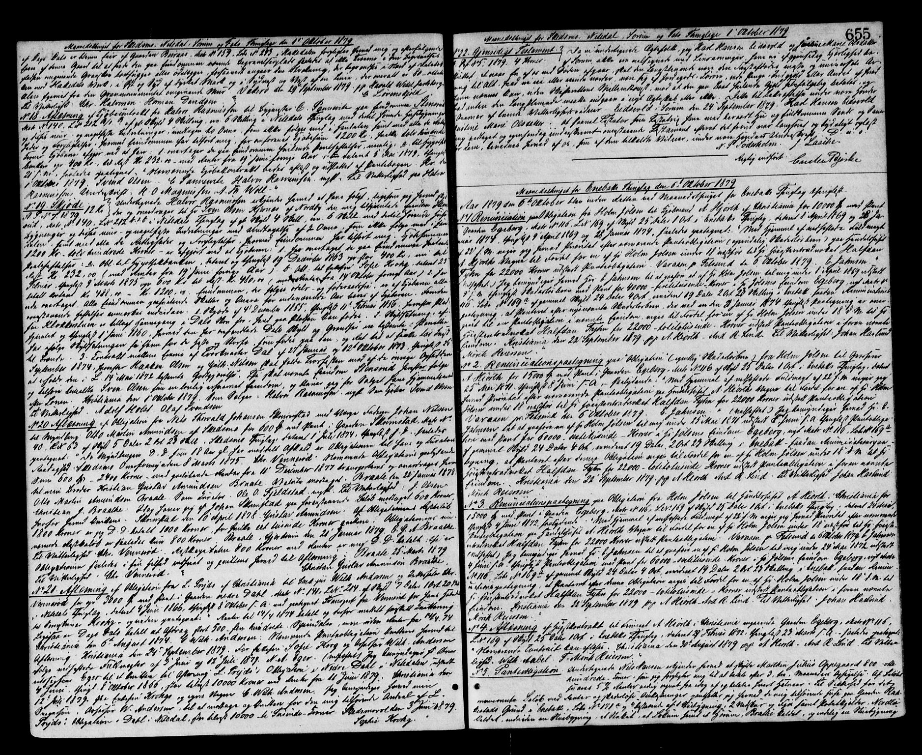 Nedre Romerike sorenskriveri, SAO/A-10469/G/Gb/Gba/L0029: Mortgage book no. 22, 1874-1880, p. 655