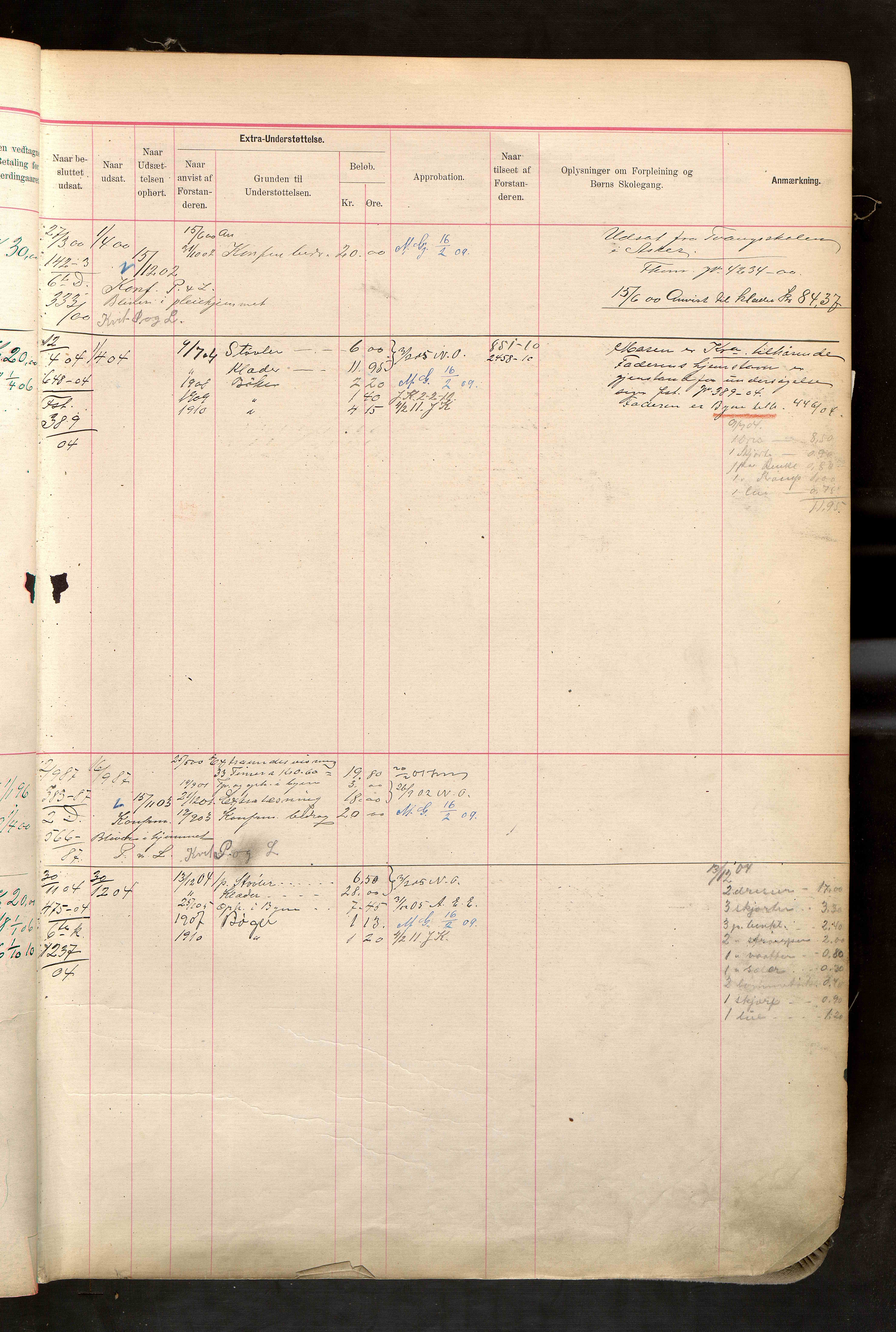 Fattigvesenet, OBA/A-20045/H/Hd/L0006: Manntallsprotokoll. Mnr. 501-1000, 1897-1910, p. 87