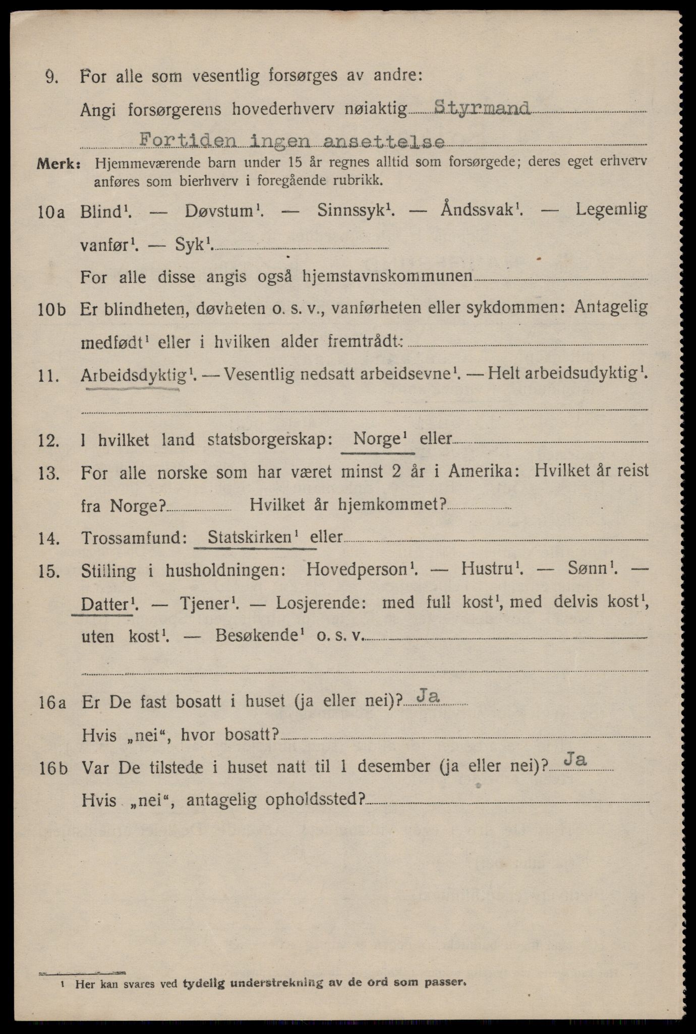 SAST, 1920 census for Haugesund, 1920, p. 11912