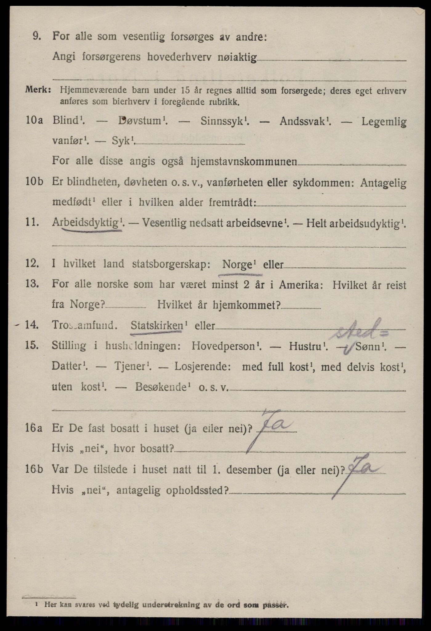 SAT, 1920 census for Aukra, 1920, p. 1610