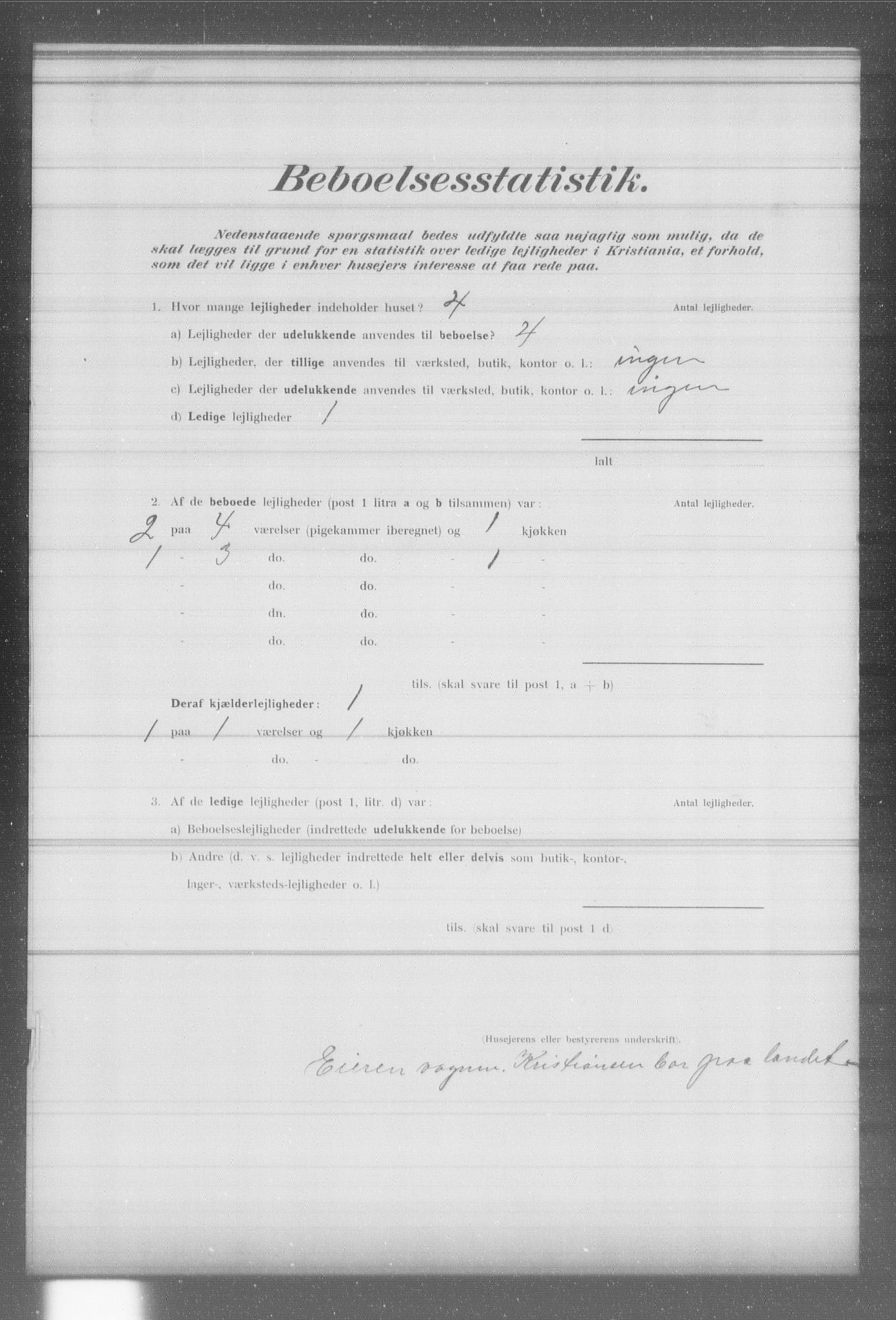 OBA, Municipal Census 1902 for Kristiania, 1902, p. 5665