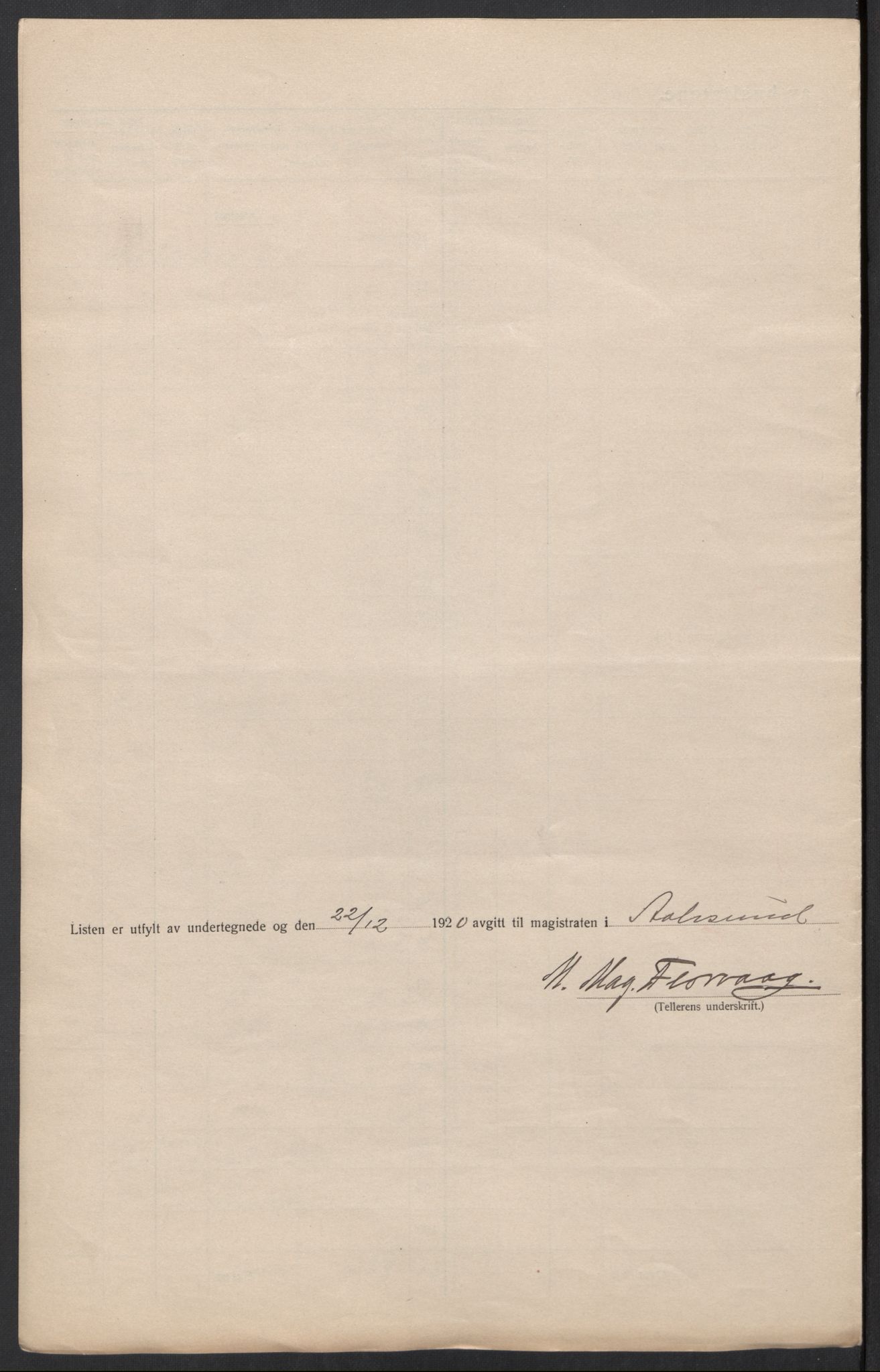 SAT, 1920 census for Ålesund, 1920, p. 56