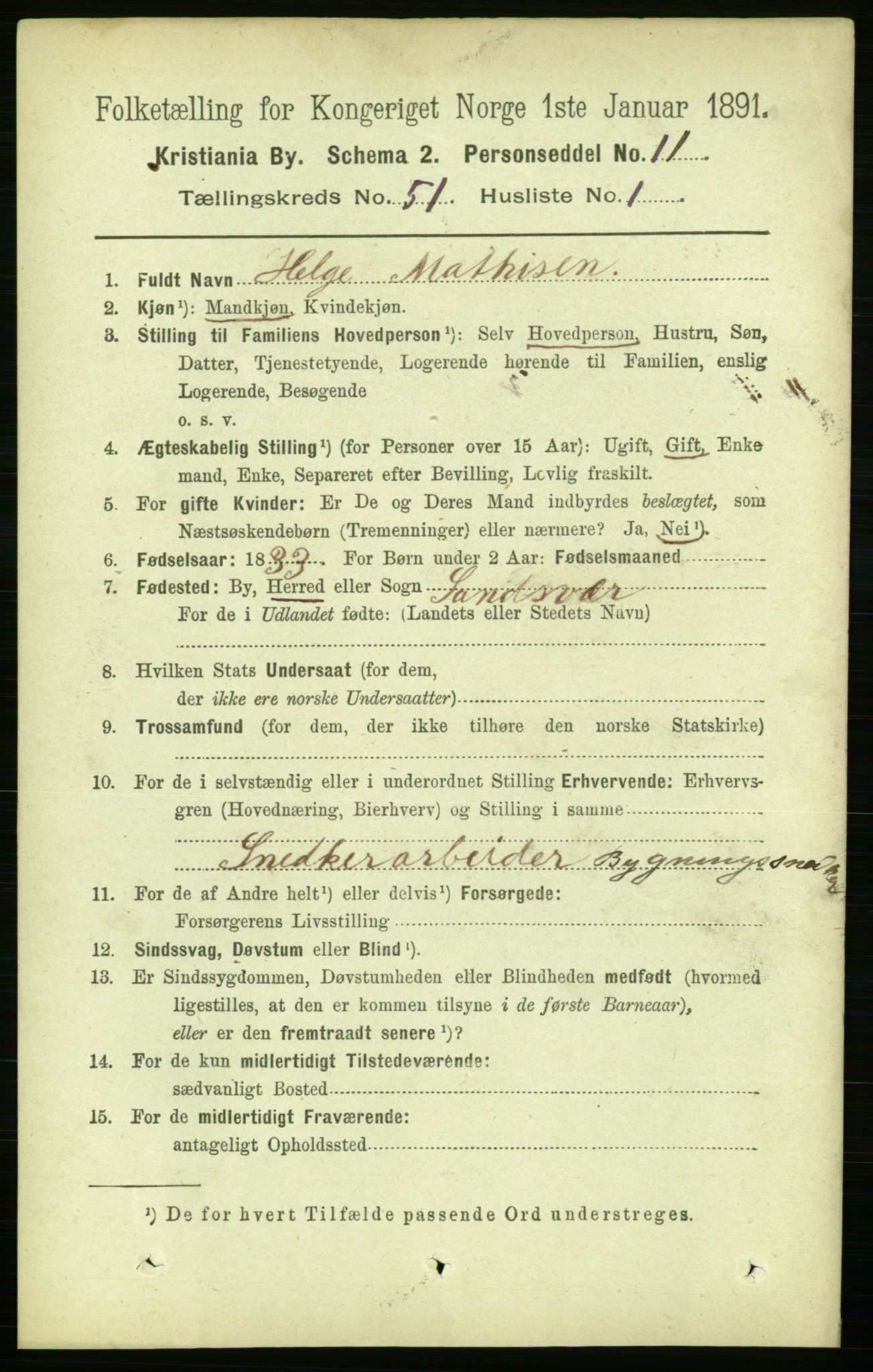 RA, 1891 census for 0301 Kristiania, 1891, p. 29186