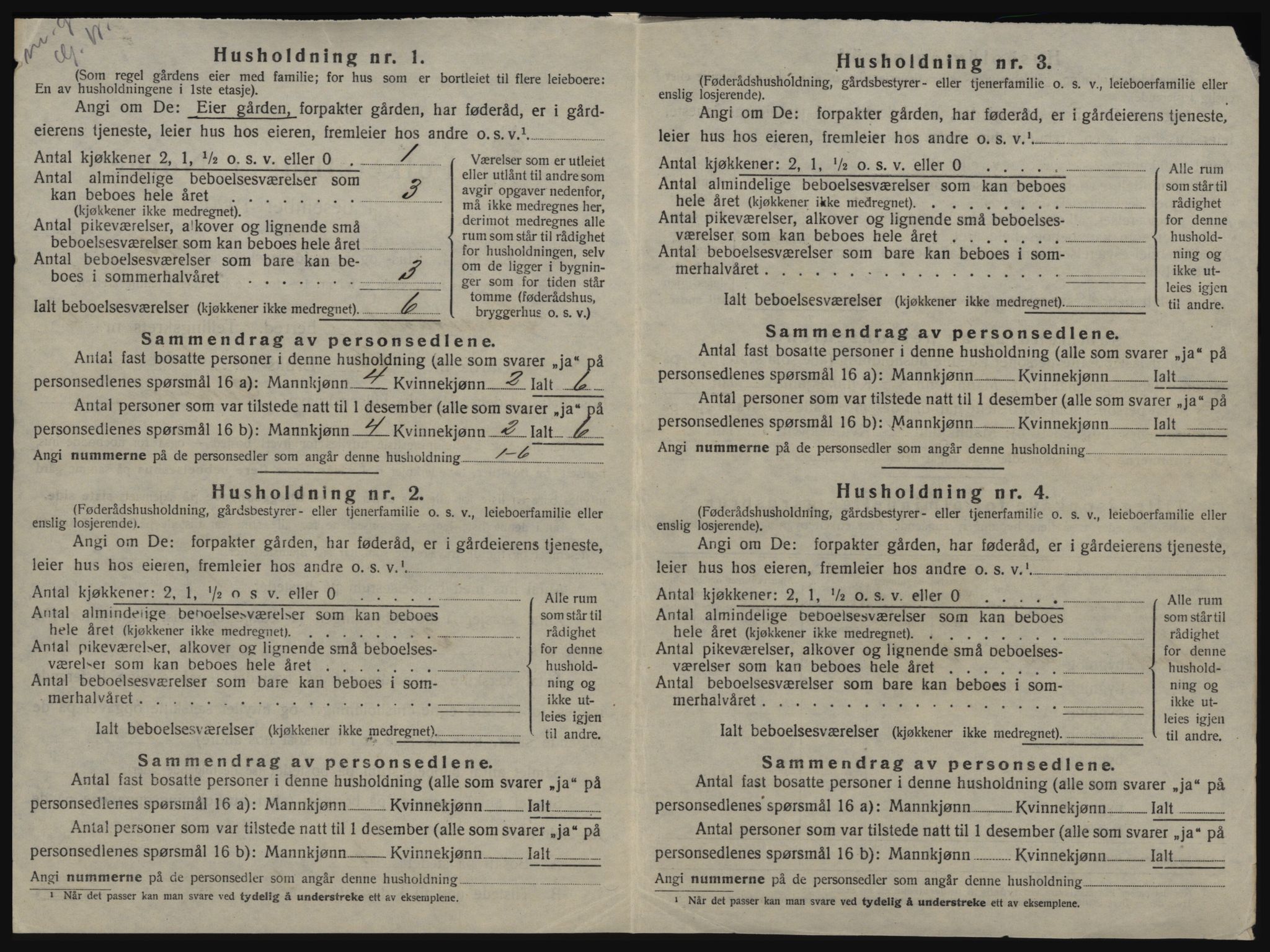 SAT, 1920 census for Leinstrand, 1920, p. 628