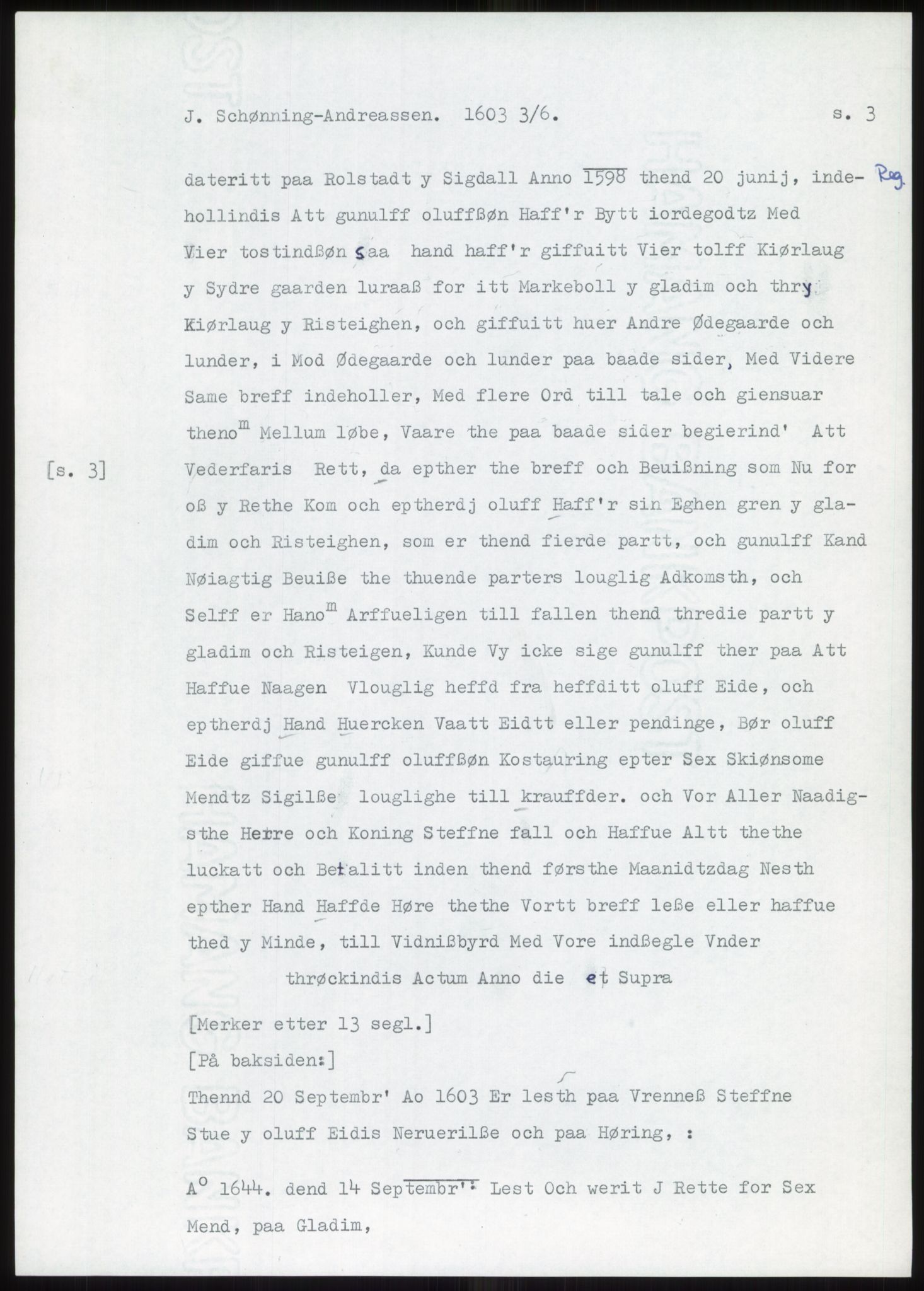 Samlinger til kildeutgivelse, Diplomavskriftsamlingen, AV/RA-EA-4053/H/Ha, p. 84