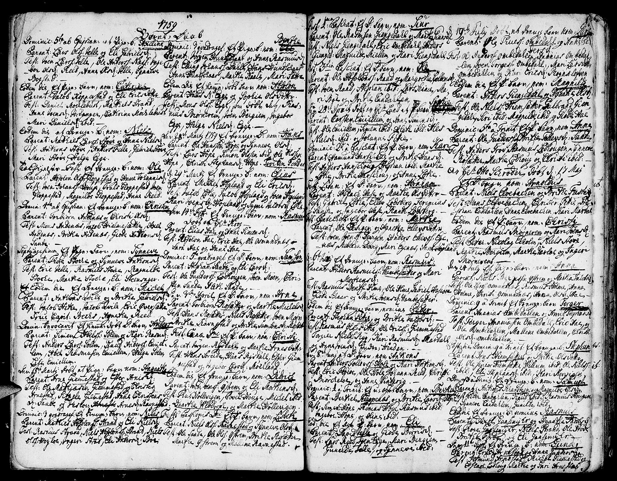 Gloppen sokneprestembete, SAB/A-80101/H/Haa/Haaa/L0004: Parish register (official) no. A 4, 1758-1784, p. 8