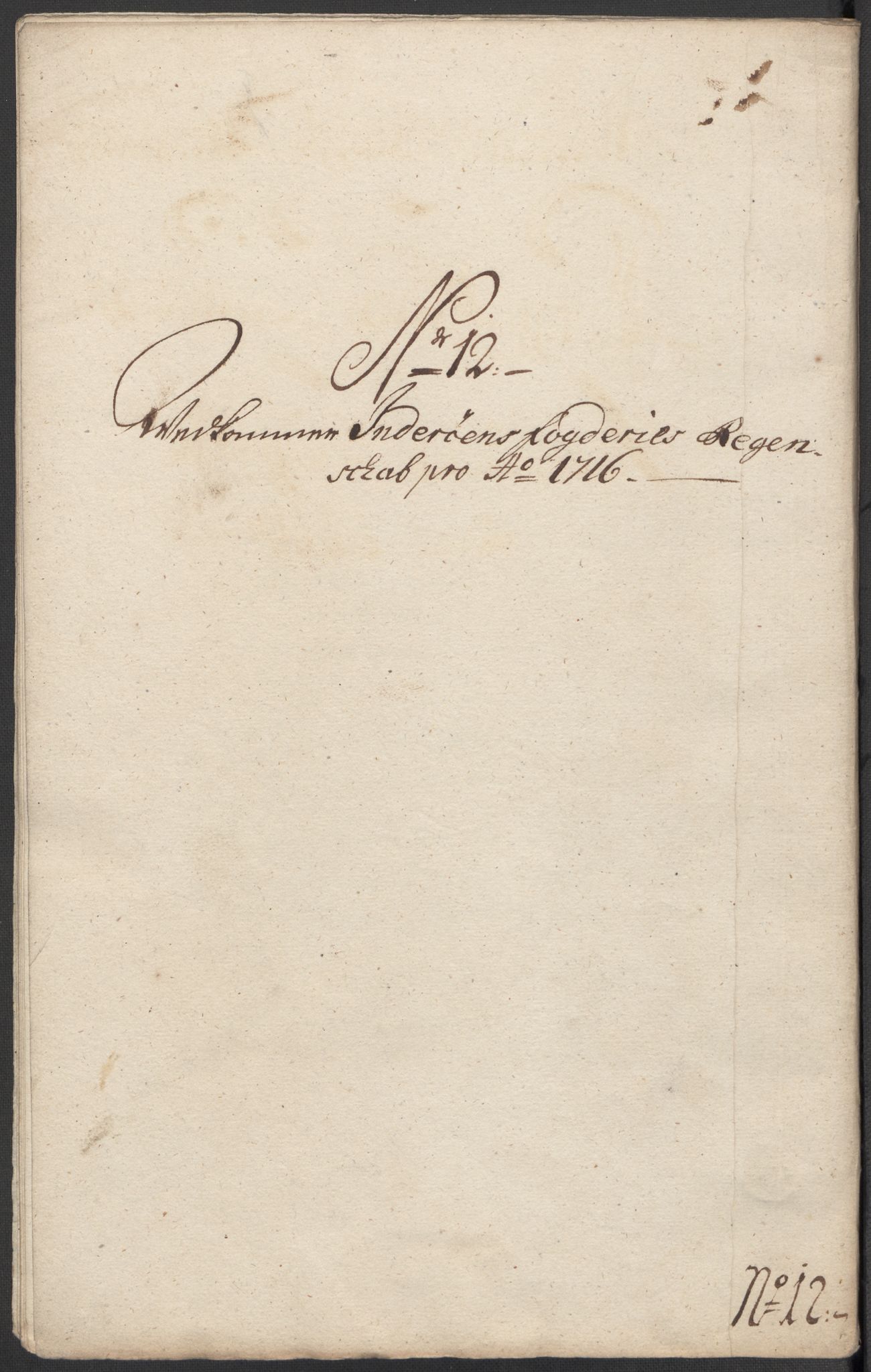 Rentekammeret inntil 1814, Reviderte regnskaper, Fogderegnskap, RA/EA-4092/R63/L4324: Fogderegnskap Inderøy, 1716, p. 174