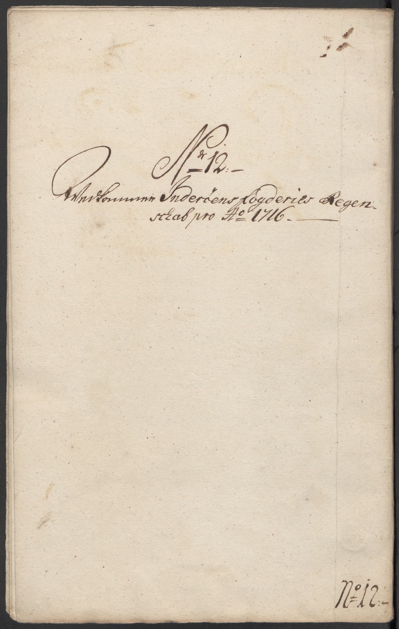 Rentekammeret inntil 1814, Reviderte regnskaper, Fogderegnskap, AV/RA-EA-4092/R63/L4324: Fogderegnskap Inderøy, 1716, p. 174