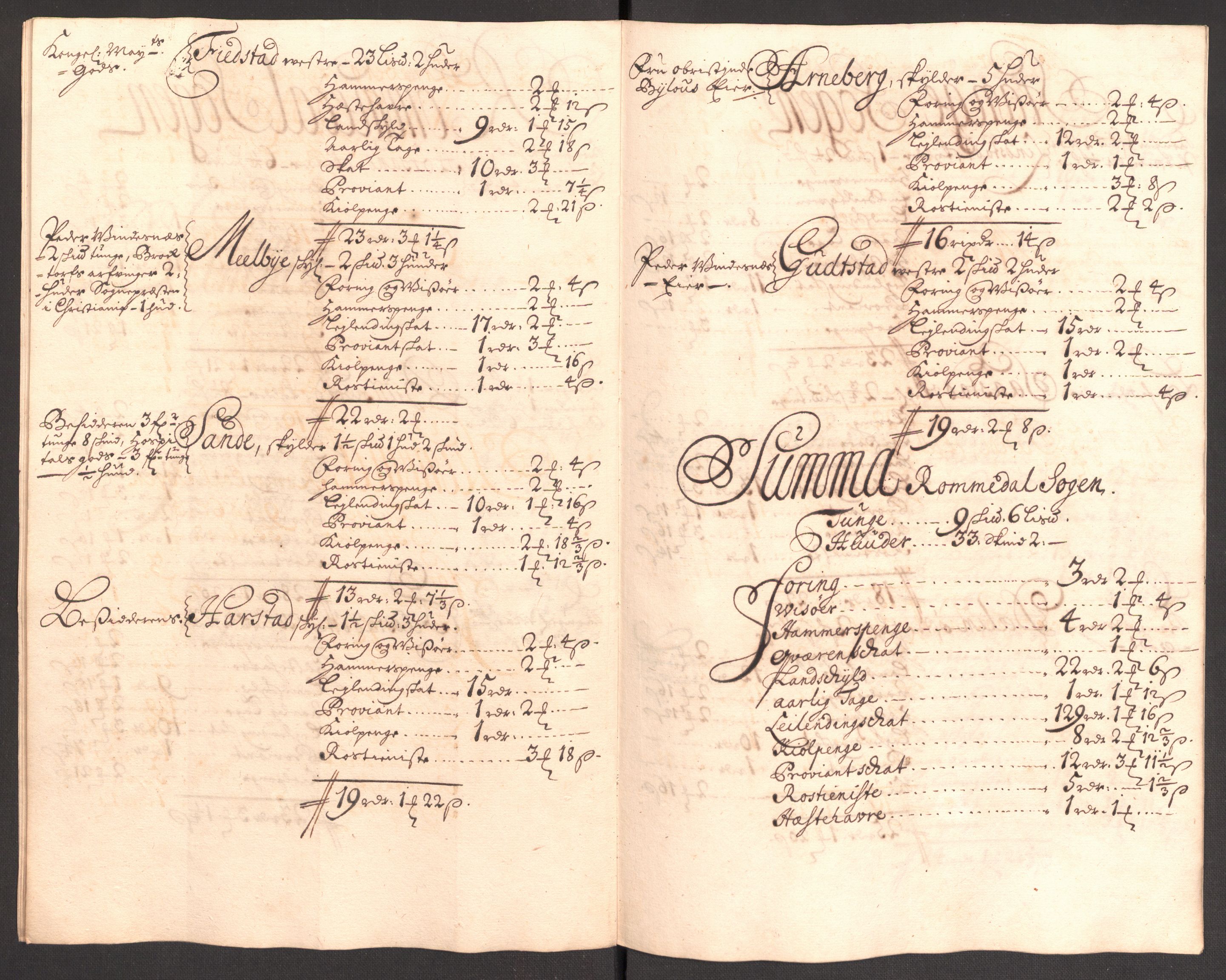 Rentekammeret inntil 1814, Reviderte regnskaper, Fogderegnskap, AV/RA-EA-4092/R16/L1044: Fogderegnskap Hedmark, 1708, p. 215