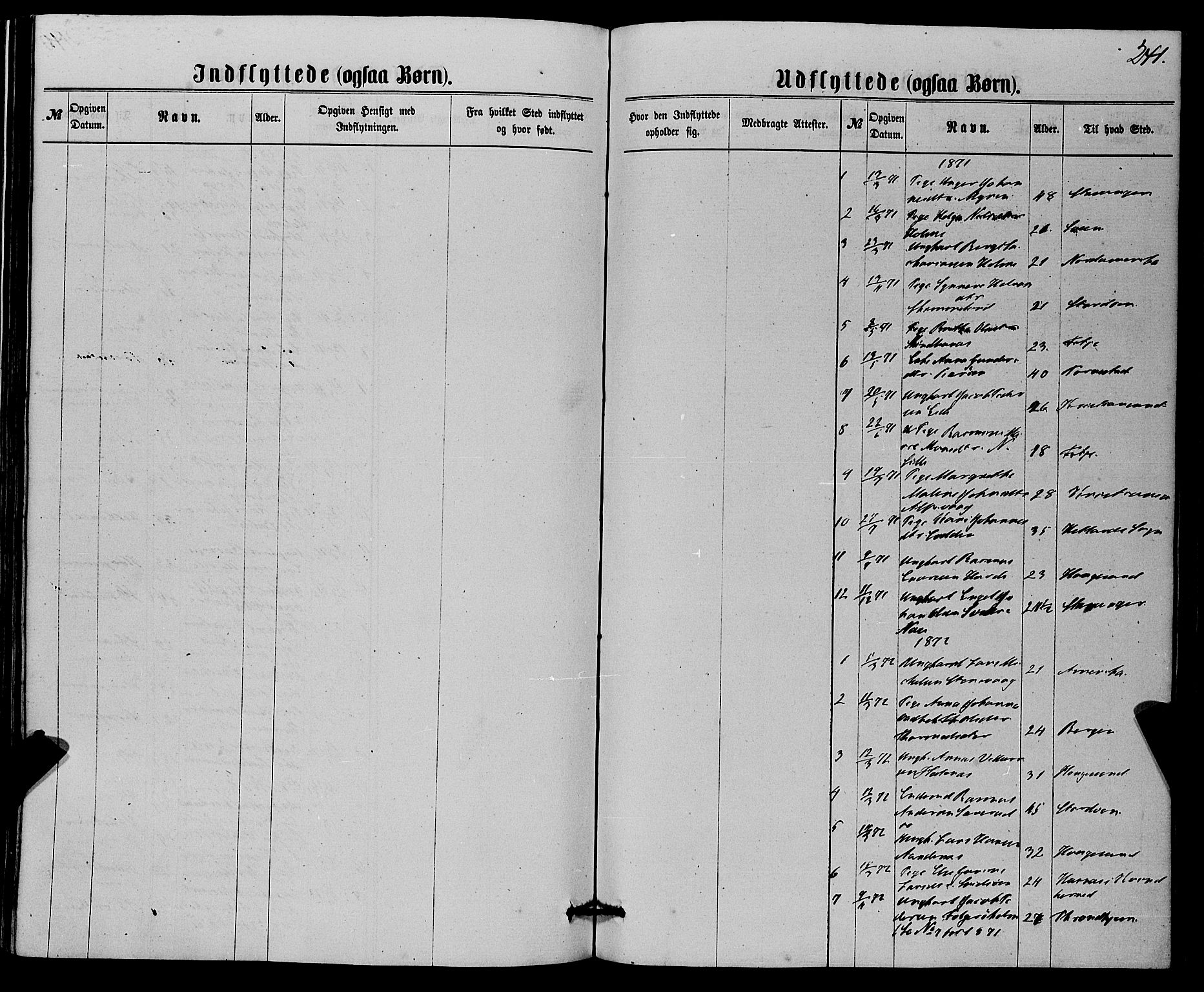 Finnås sokneprestembete, SAB/A-99925/H/Ha/Haa/Haaa/L0008: Parish register (official) no. A 8, 1863-1872, p. 241
