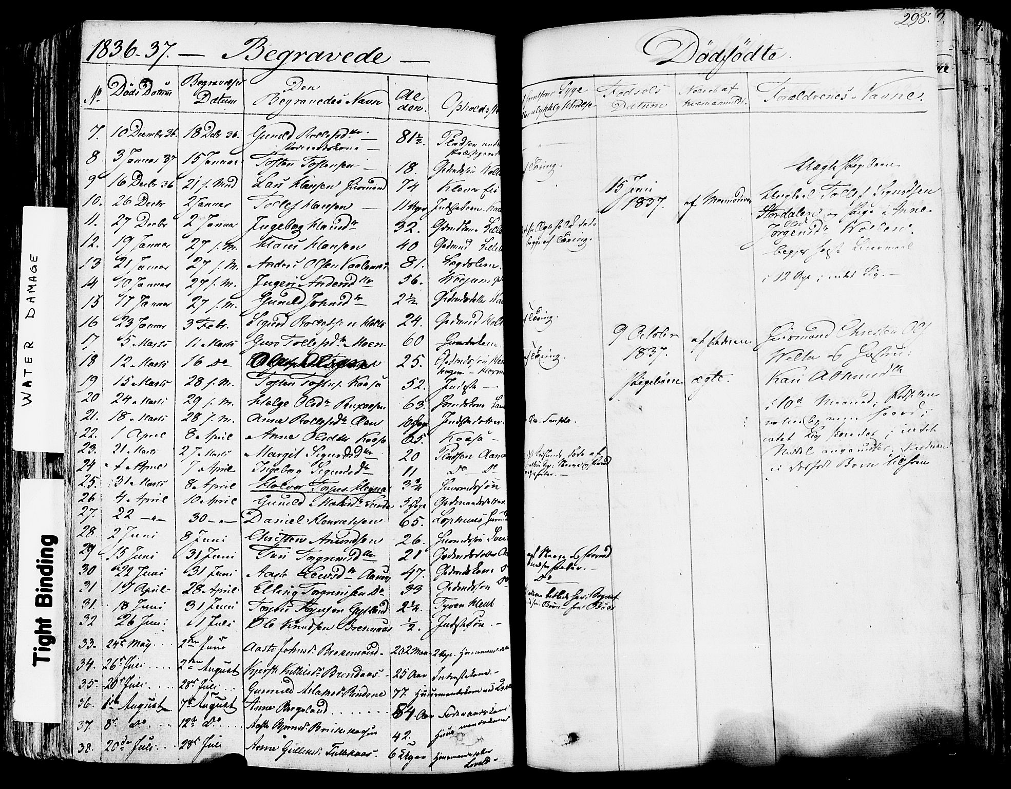 Sauherad kirkebøker, SAKO/A-298/F/Fa/L0006: Parish register (official) no. I 6, 1827-1850, p. 298