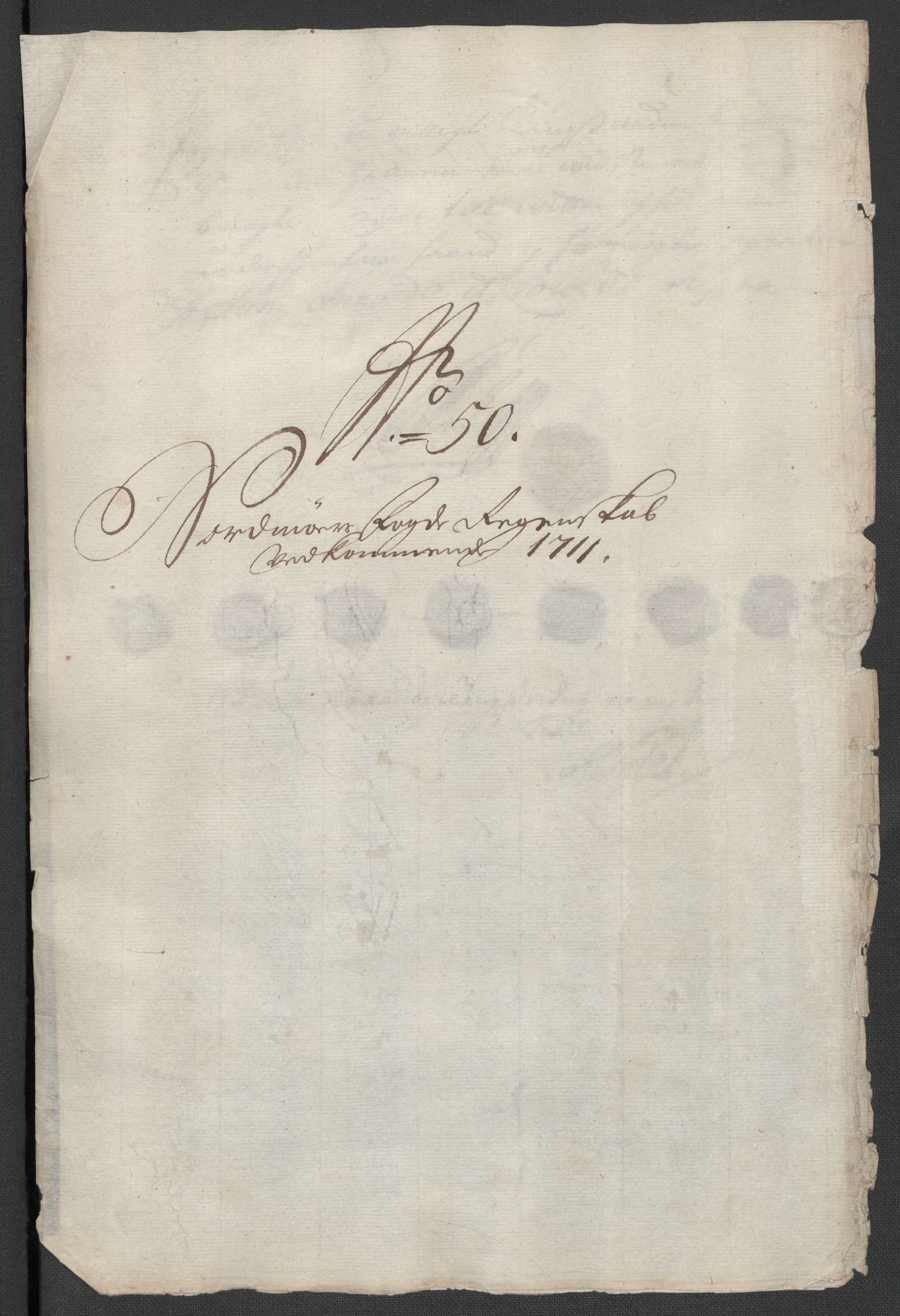 Rentekammeret inntil 1814, Reviderte regnskaper, Fogderegnskap, AV/RA-EA-4092/R56/L3745: Fogderegnskap Nordmøre, 1711, p. 380