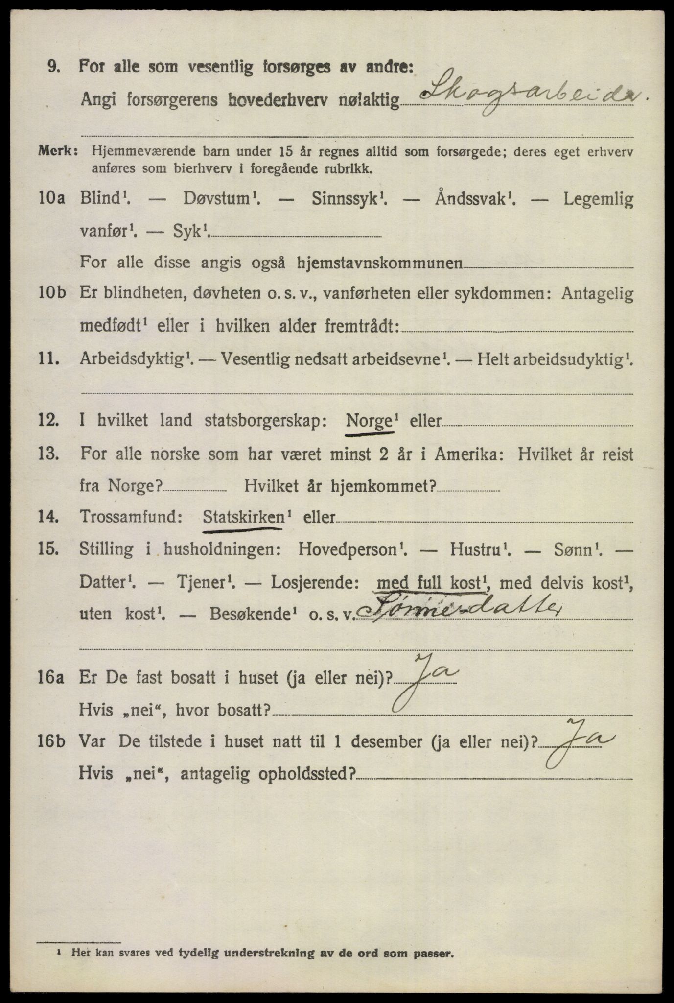 SAKO, 1920 census for Ådal, 1920, p. 6525