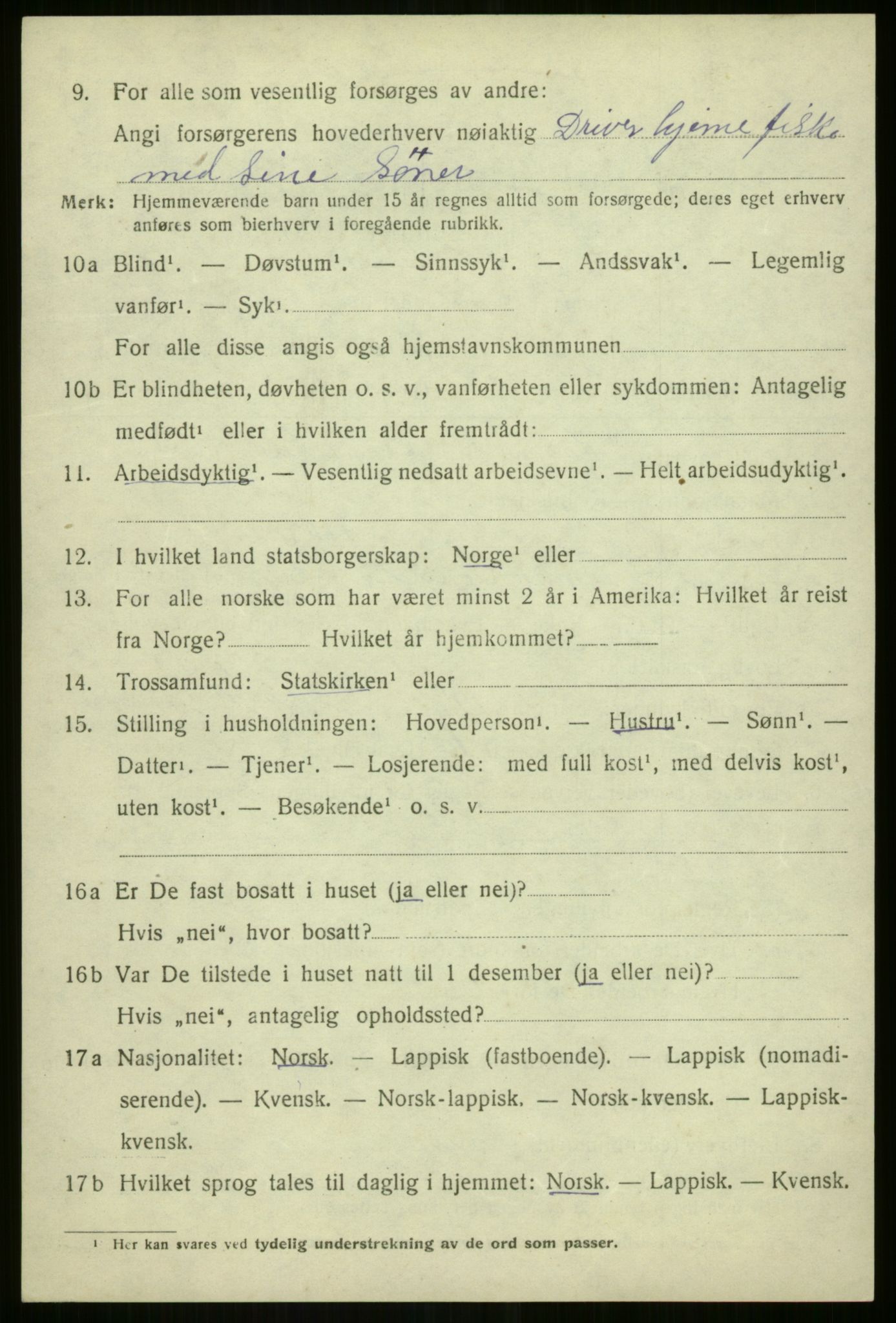 SATØ, 1920 census for Sørfjord, 1920, p. 2971