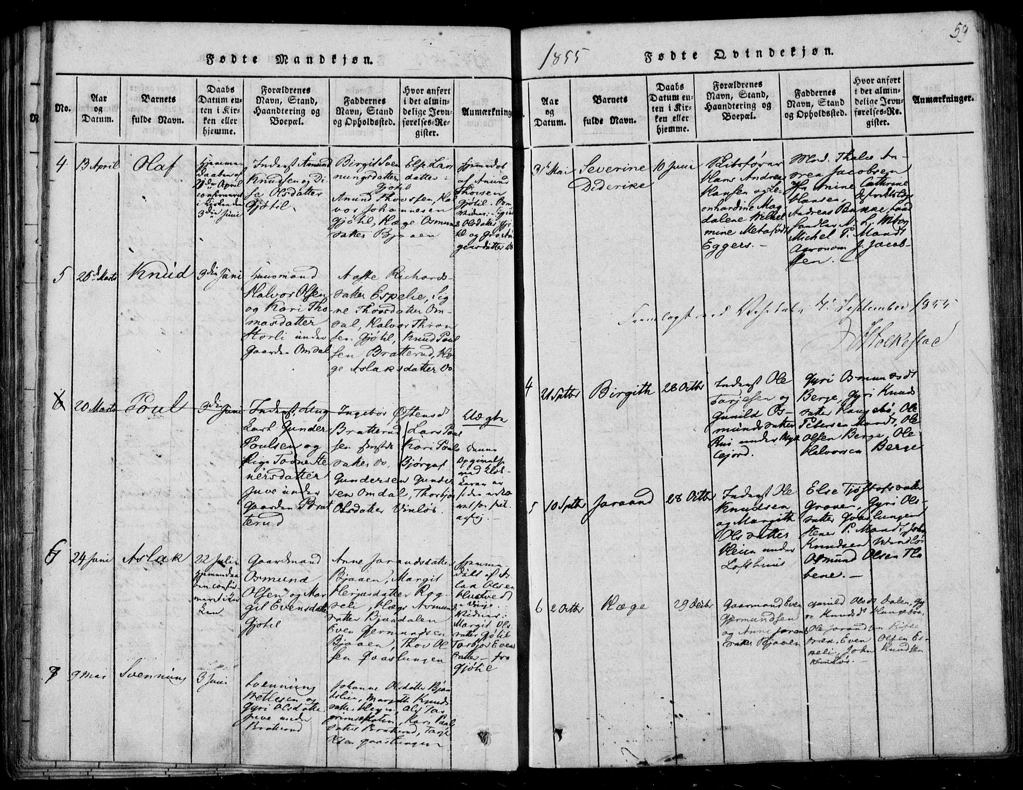 Lårdal kirkebøker, SAKO/A-284/F/Fb/L0001: Parish register (official) no. II 1, 1815-1860, p. 59