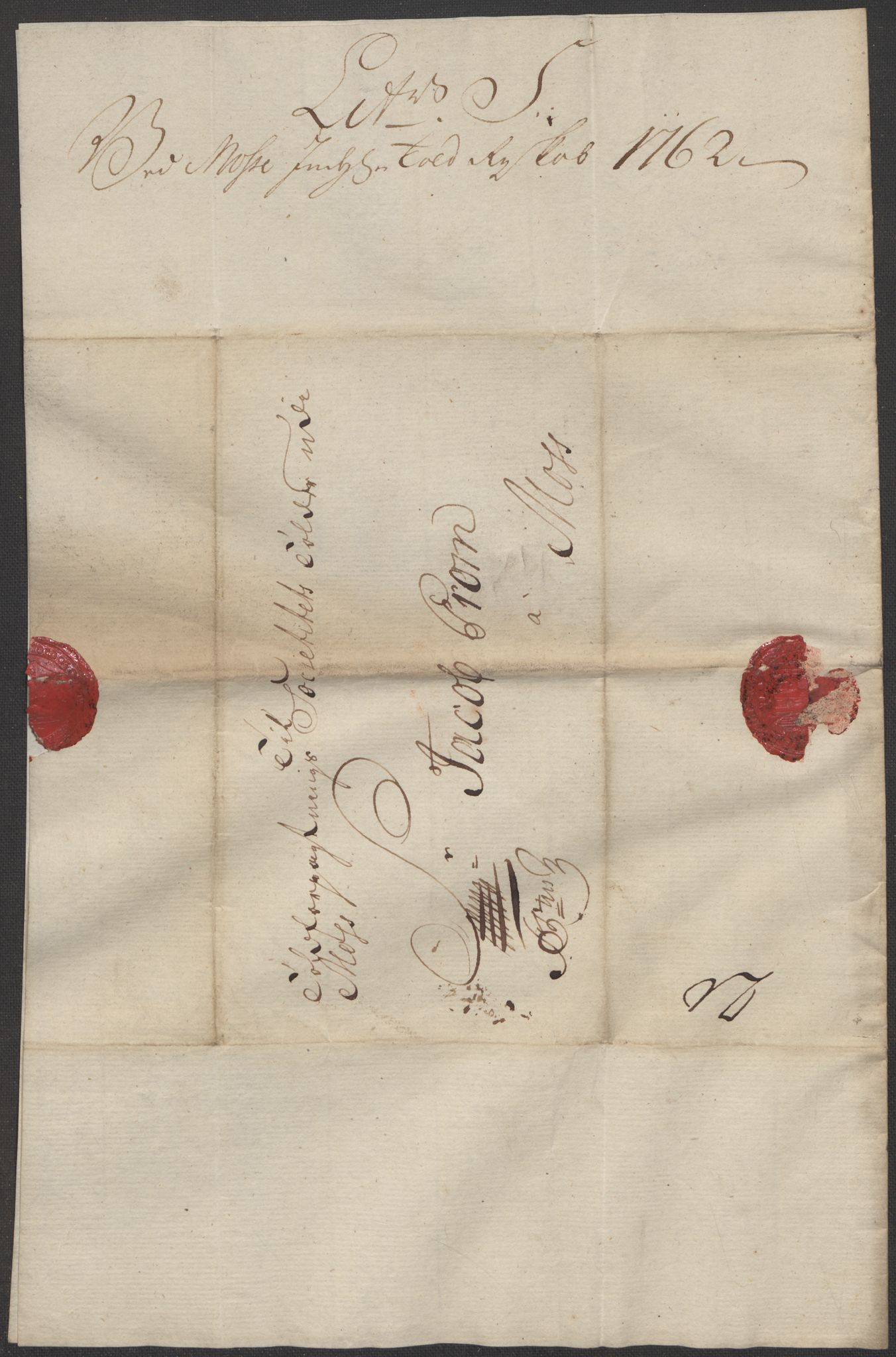 Generaltollkammeret, tollregnskaper, RA/EA-5490/R05/L0038/0001: Tollregnskaper Moss, Son, Krokstad / Inngående hovedtollbok, 1762