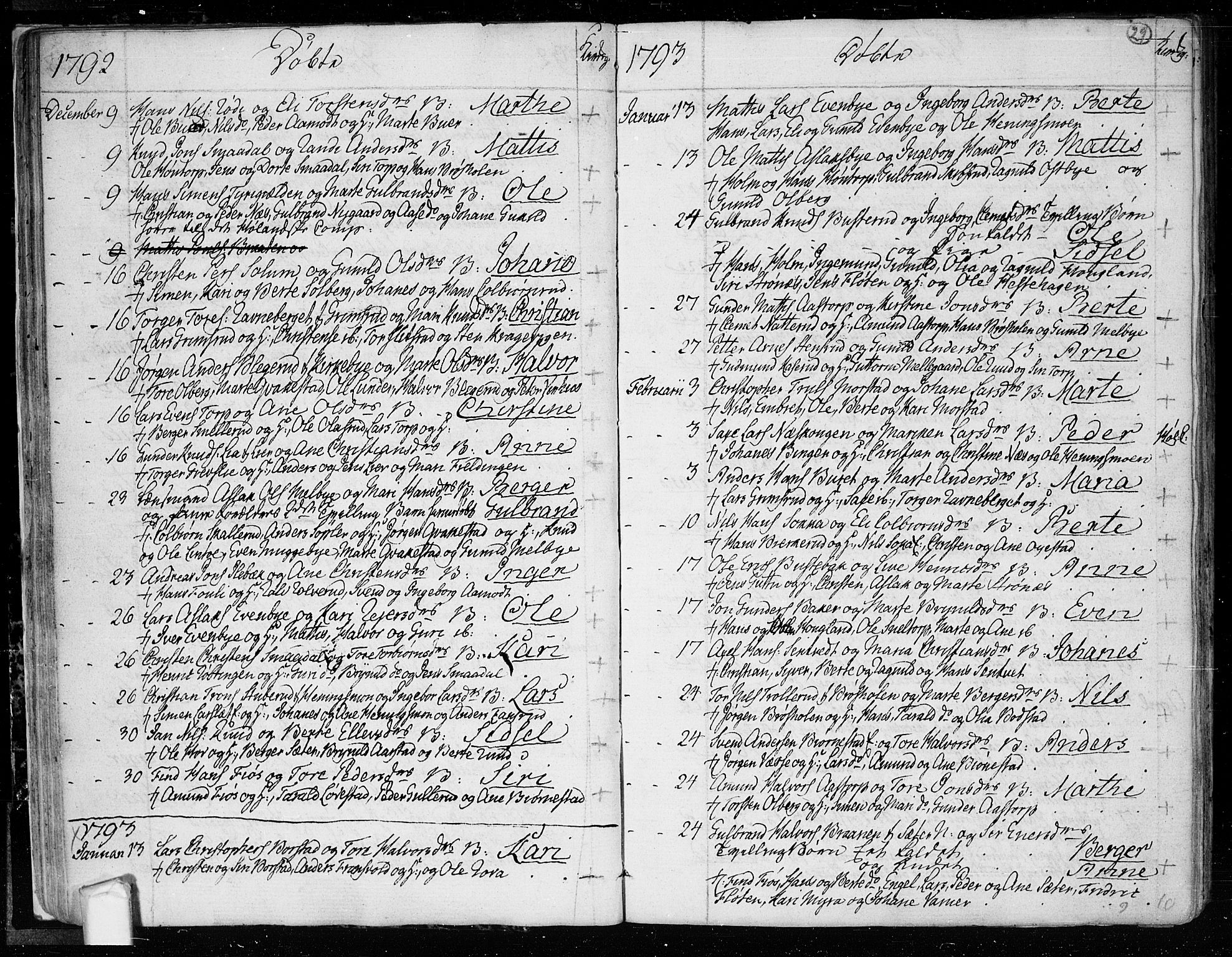Trøgstad prestekontor Kirkebøker, SAO/A-10925/F/Fa/L0005: Parish register (official) no. I 5, 1784-1814, p. 29