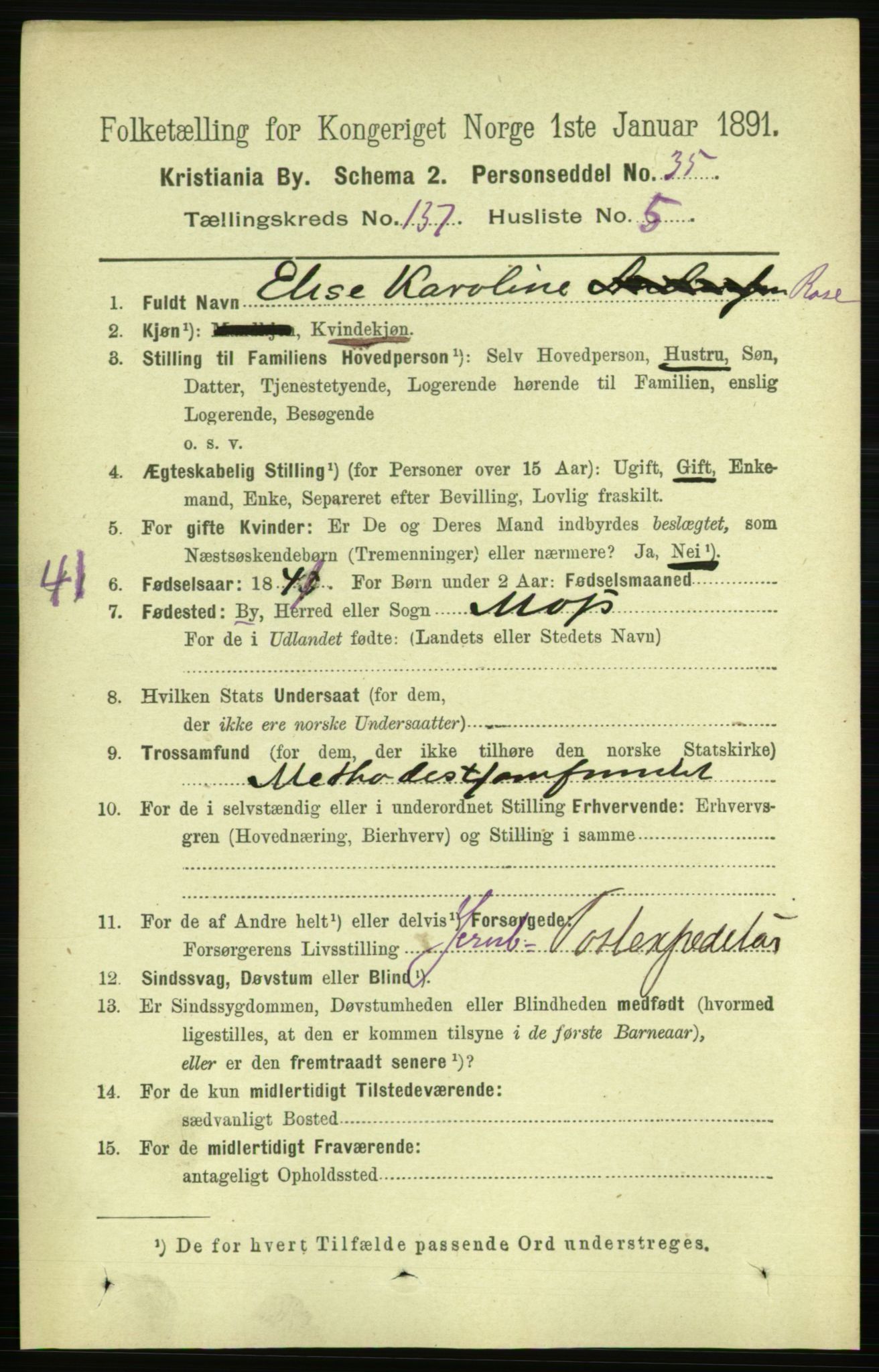 RA, 1891 census for 0301 Kristiania, 1891, p. 76433