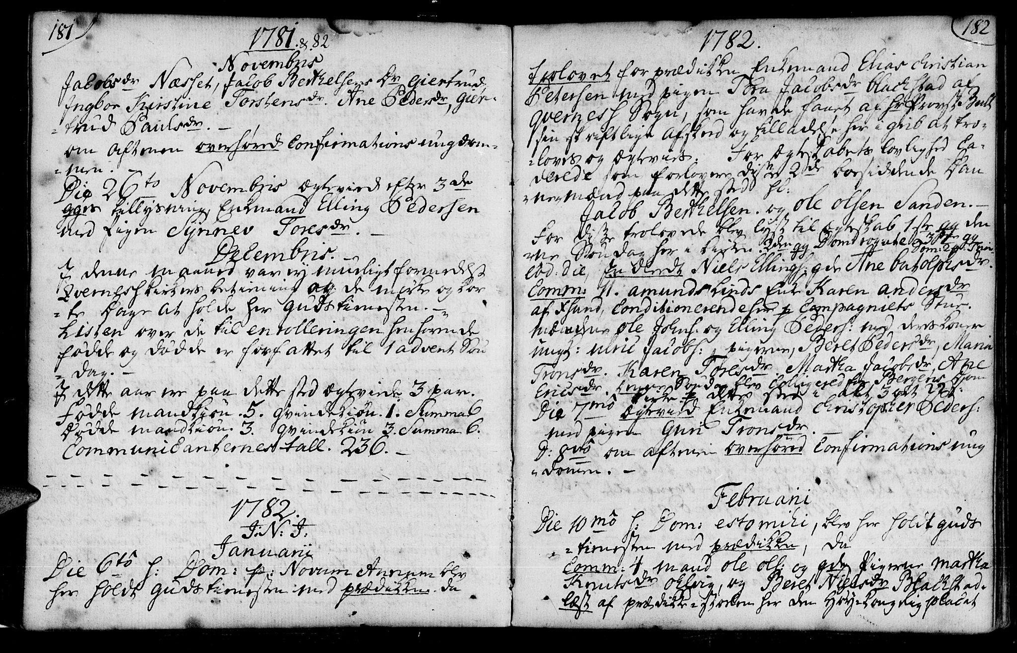 Ministerialprotokoller, klokkerbøker og fødselsregistre - Møre og Romsdal, SAT/A-1454/574/L0876: Parish register (official) no. 574A02, 1754-1814, p. 181-182