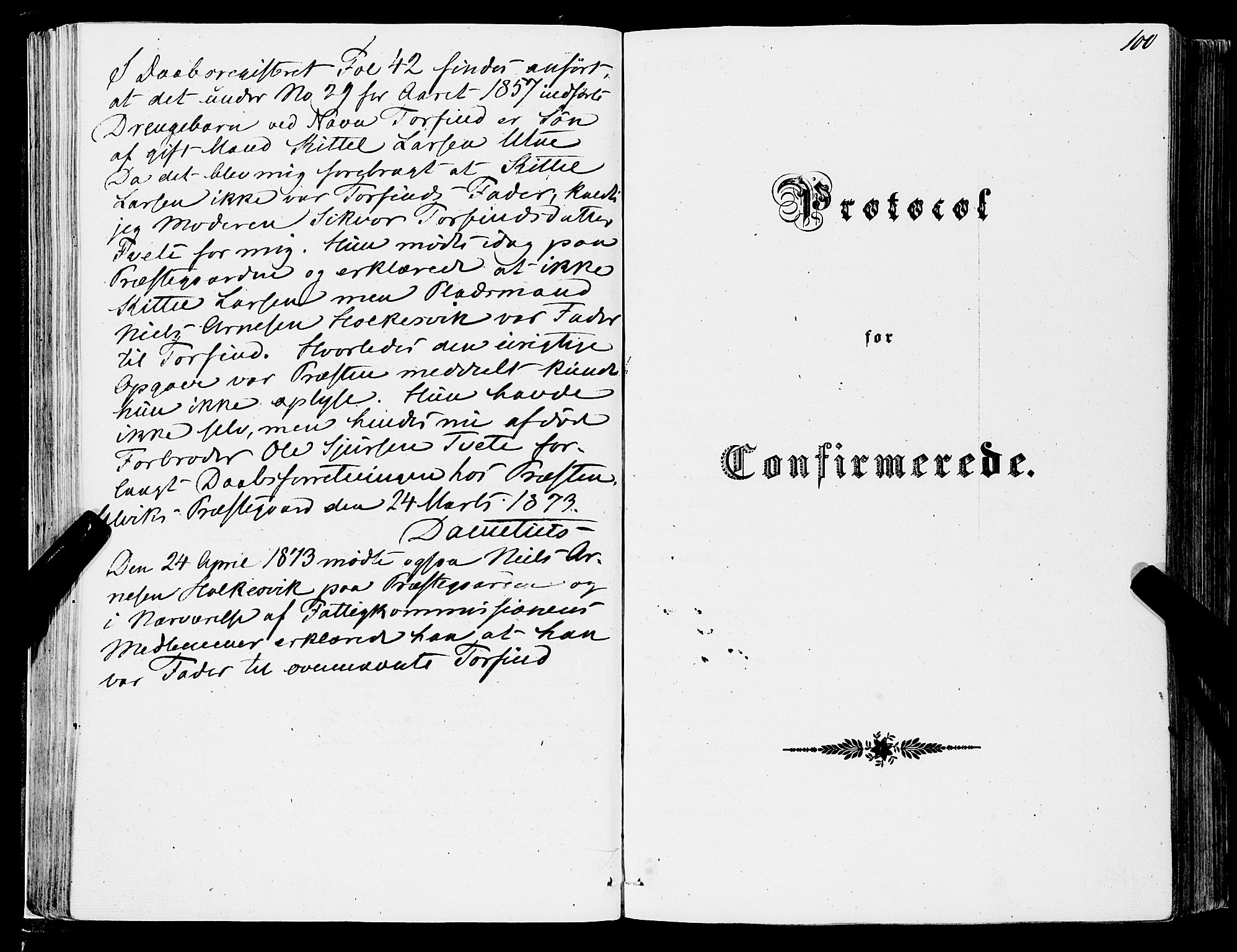Ulvik sokneprestembete, SAB/A-78801/H/Haa: Parish register (official) no. A 13, 1853-1863, p. 100