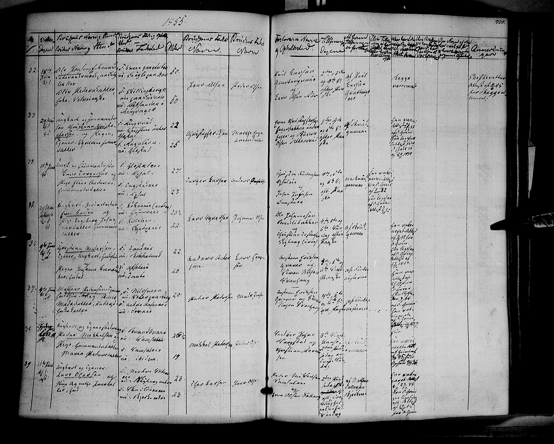 Ringsaker prestekontor, SAH/PREST-014/K/Ka/L0009: Parish register (official) no. 9, 1850-1860, p. 330