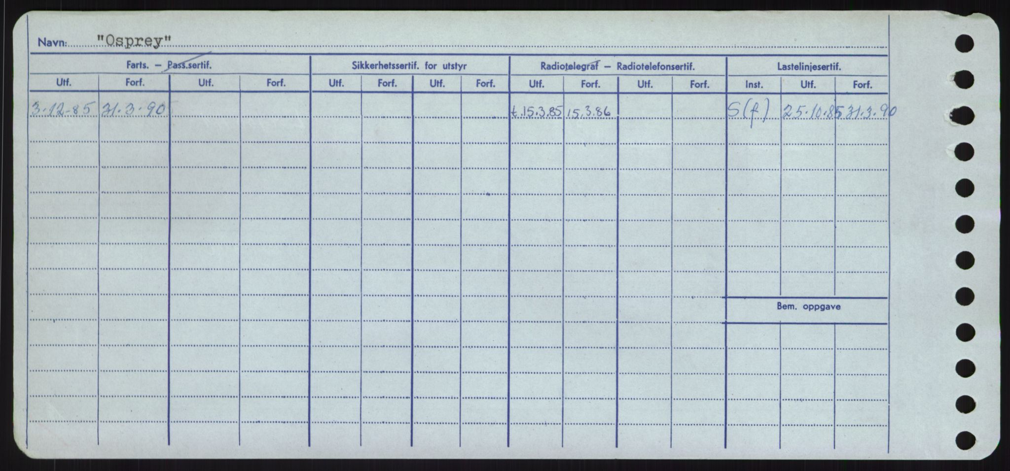 Sjøfartsdirektoratet med forløpere, Skipsmålingen, RA/S-1627/H/Hd/L0028: Fartøy, O, p. 486